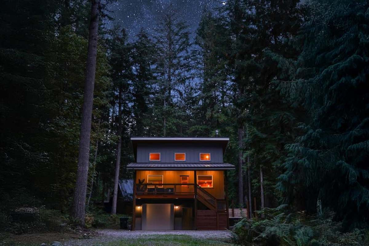 Timberline Terrace by Luxury Getaways under a starry sky
