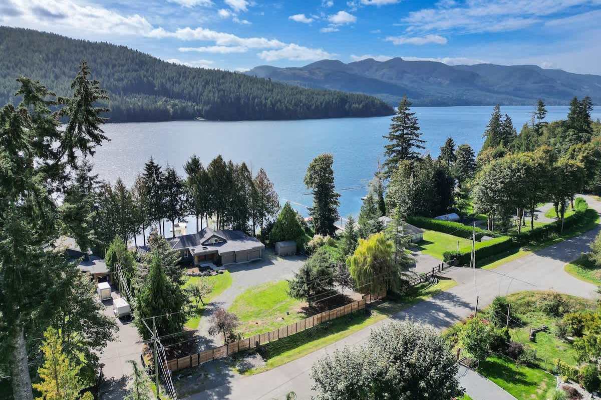Aerial view of the property. 