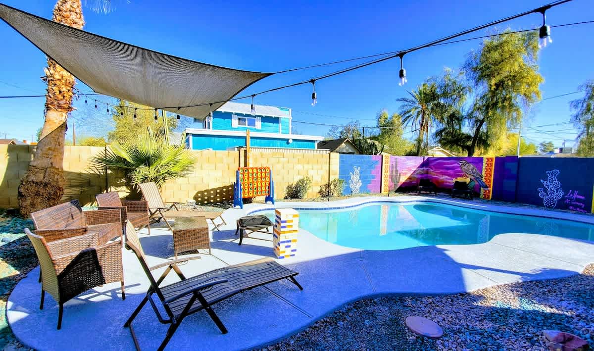 Phoenix Home · Pool & String Lights
