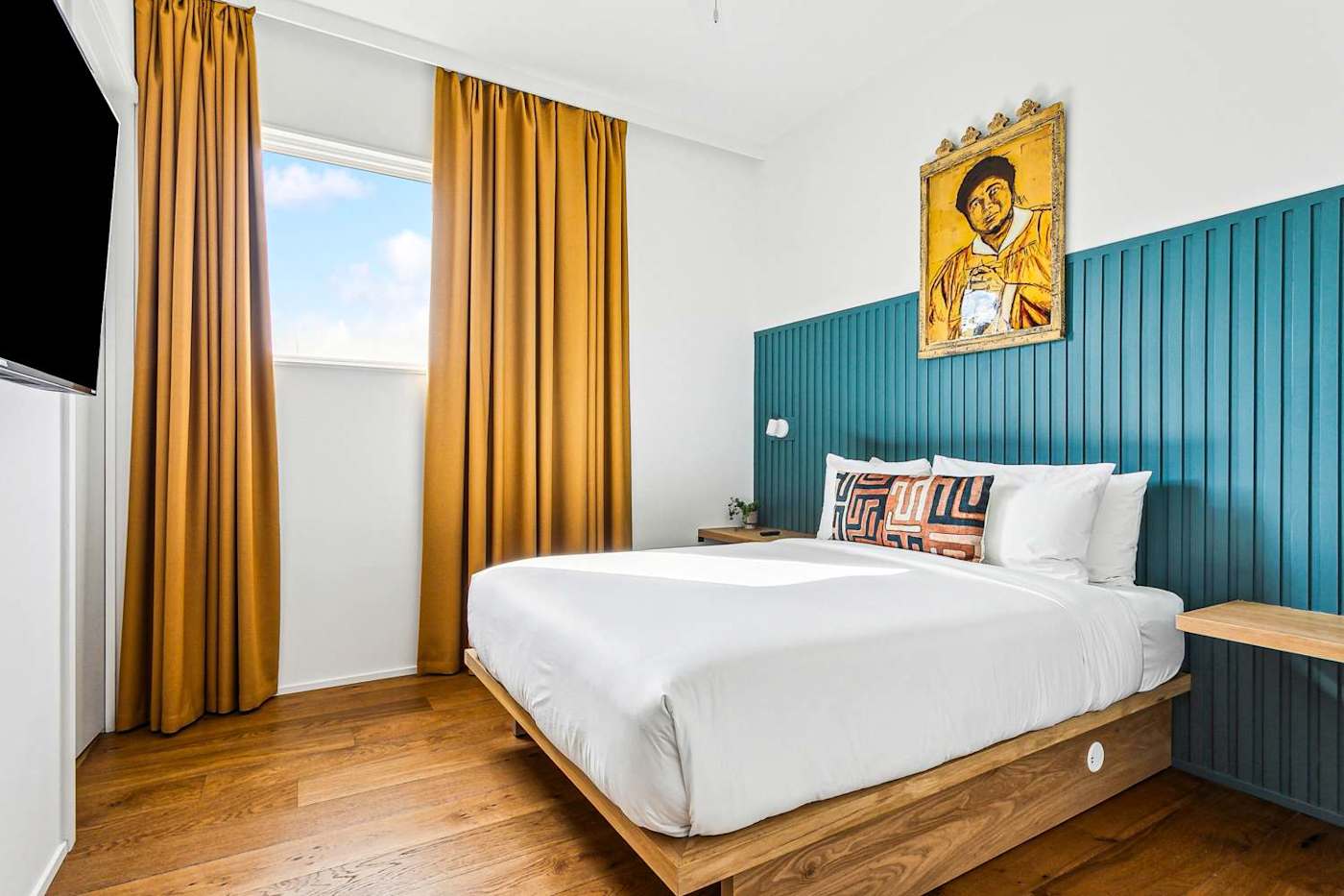Bedroom 5 · Accessible queen at The Florentine