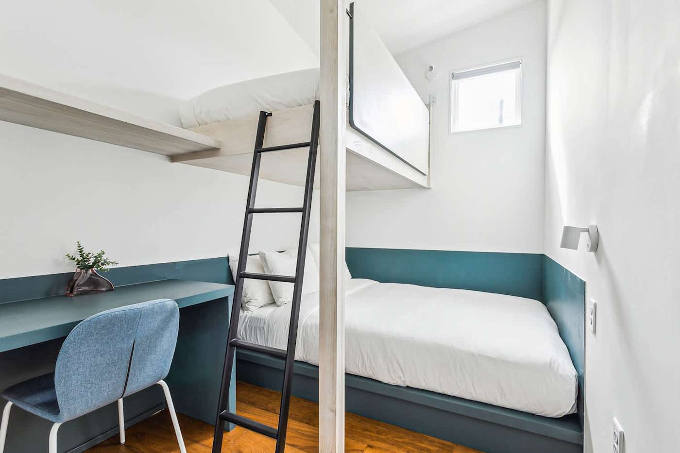 Bedroom 9 · Queen + twin bunk at The Herald