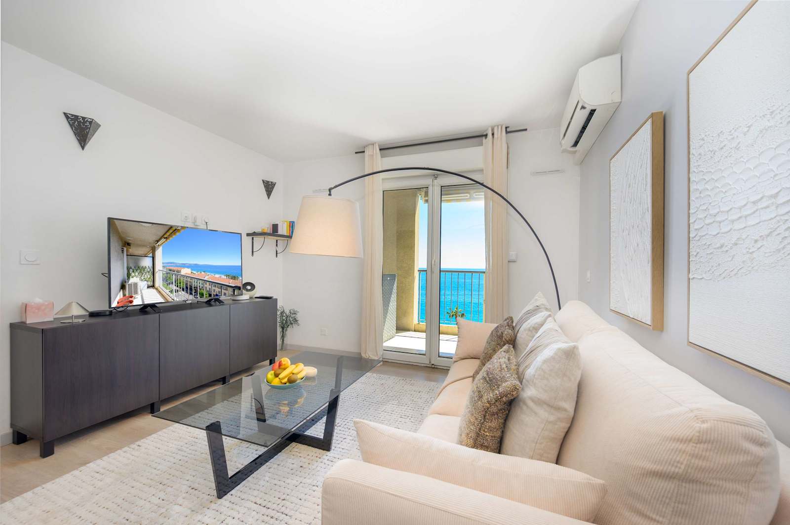 Vue mer & terrasse 5 pers, proche plage et centre : vue principale