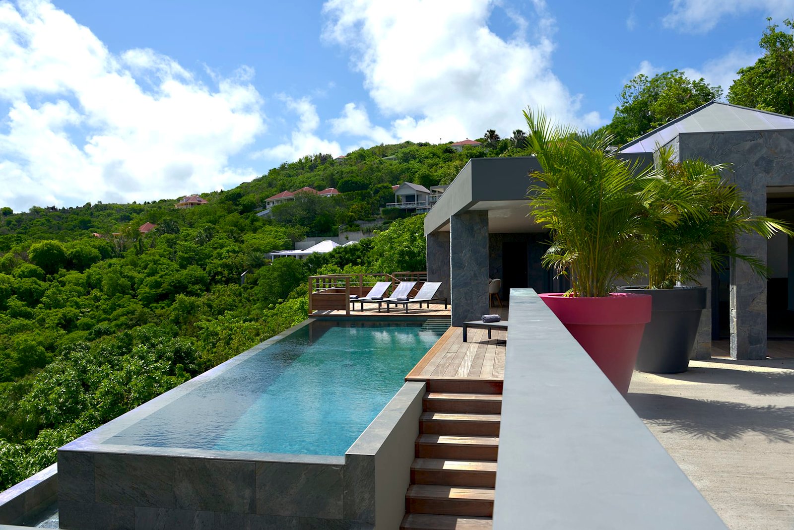Villa ALPAKA terrace and ocean view, Flamands, St. Barths