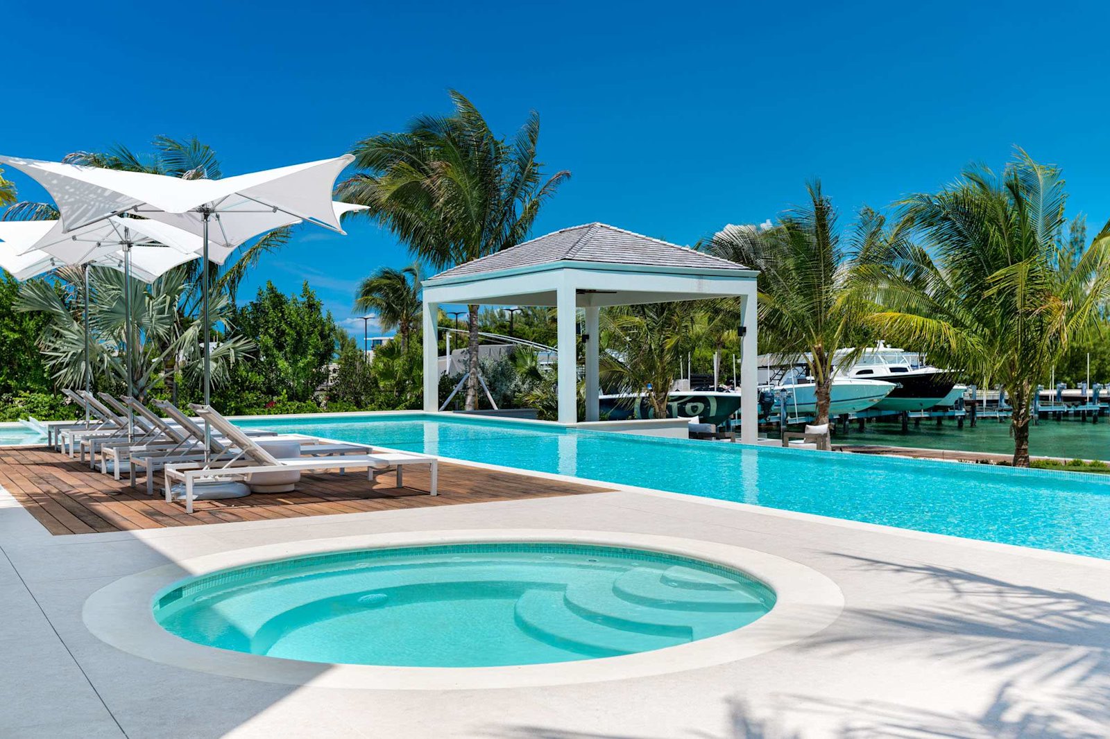 Villa Solarah outdoor living area, Leeward Settlement, Turks & Caicos