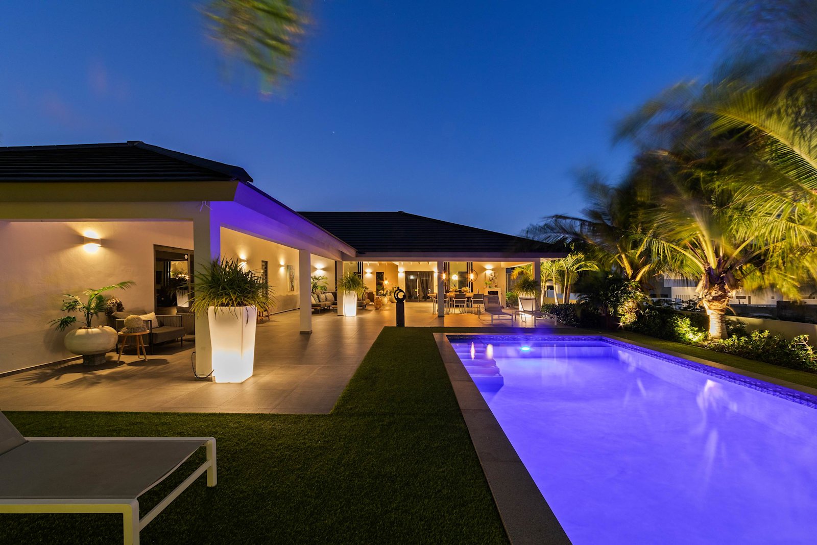 Villa Black Pearl sunset view, Jan Thiel Curaçao