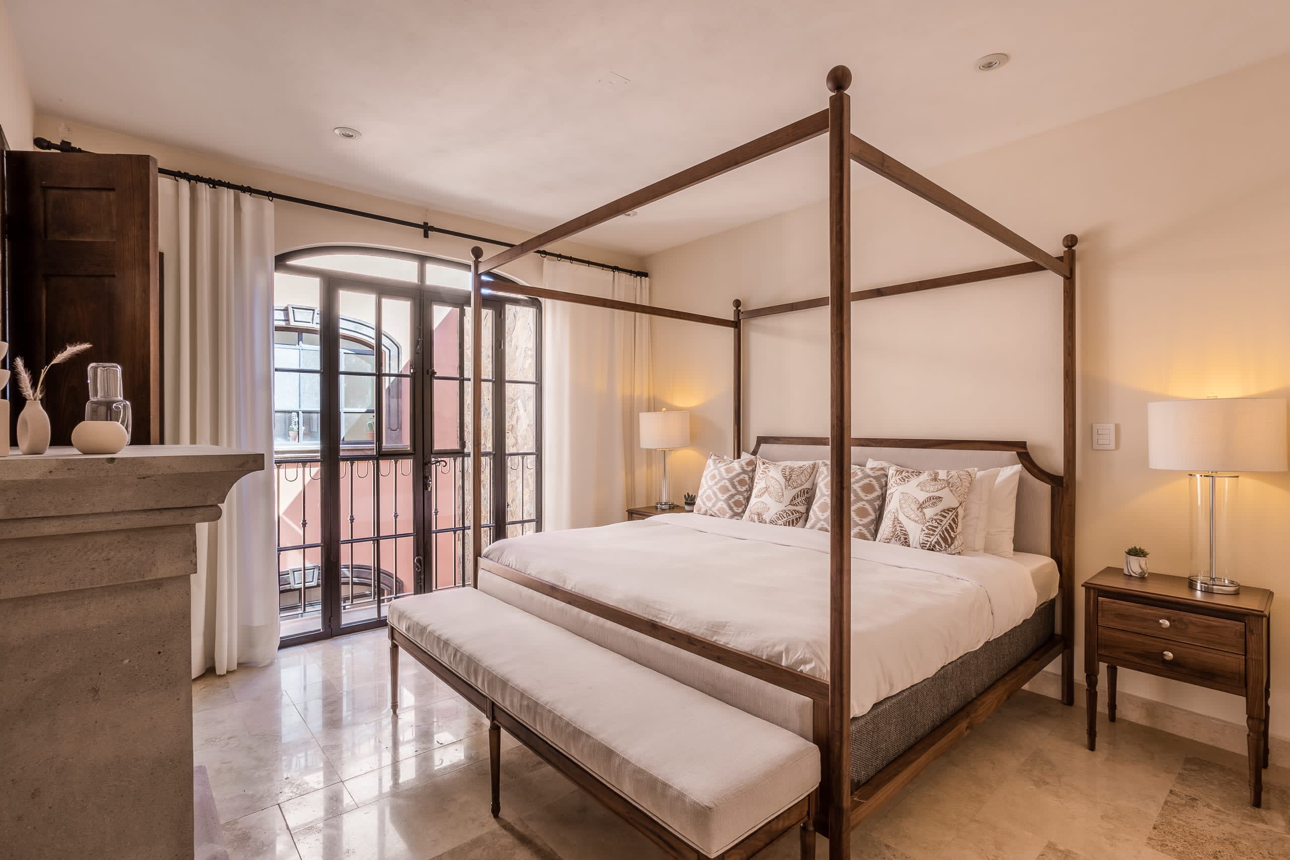 Bedroom with king bed