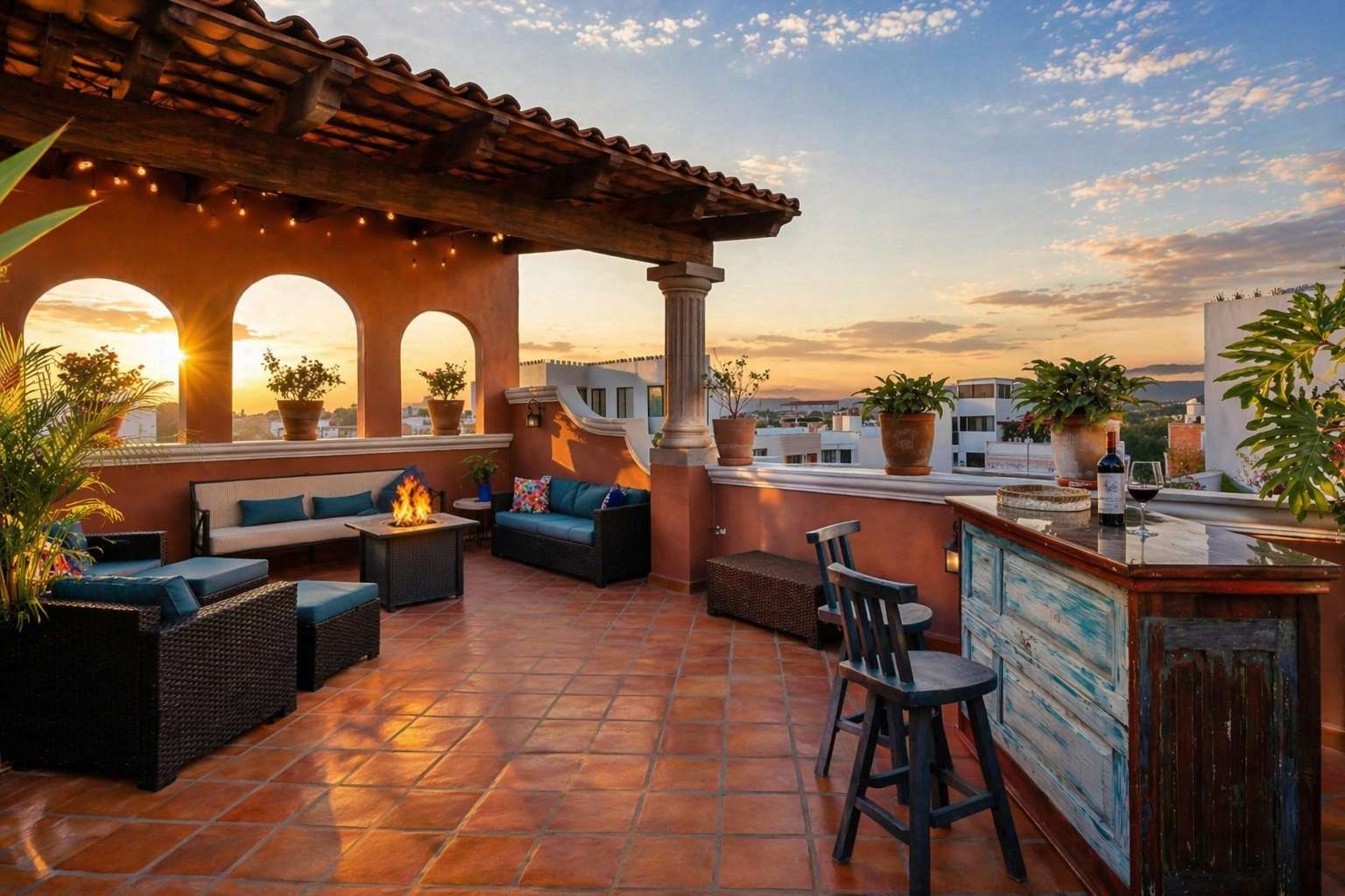 Casa Mimosa, 3BR Retreat with Rooftop & City Views
