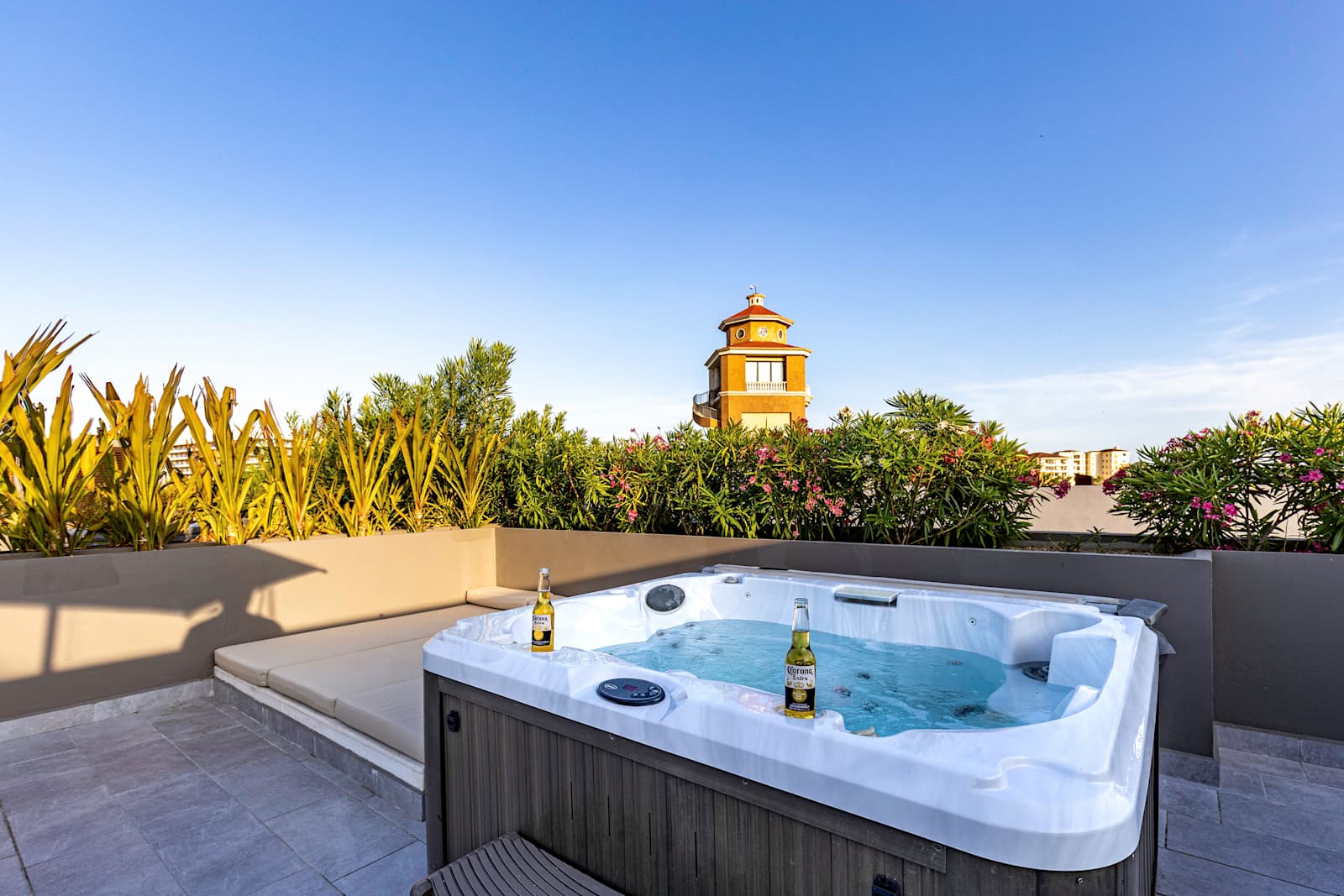 Casa Mar private rooftop jacuzzi near Cabo San Lucas Marina