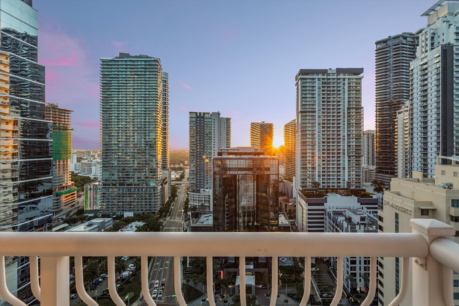 Brickell skyline seen from a managed unit