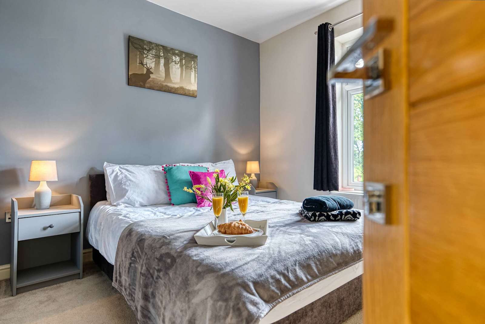 Where comfort doubles and the world fades away. Our quiet retreat, wrapped in soft sheets and peaceful nights.