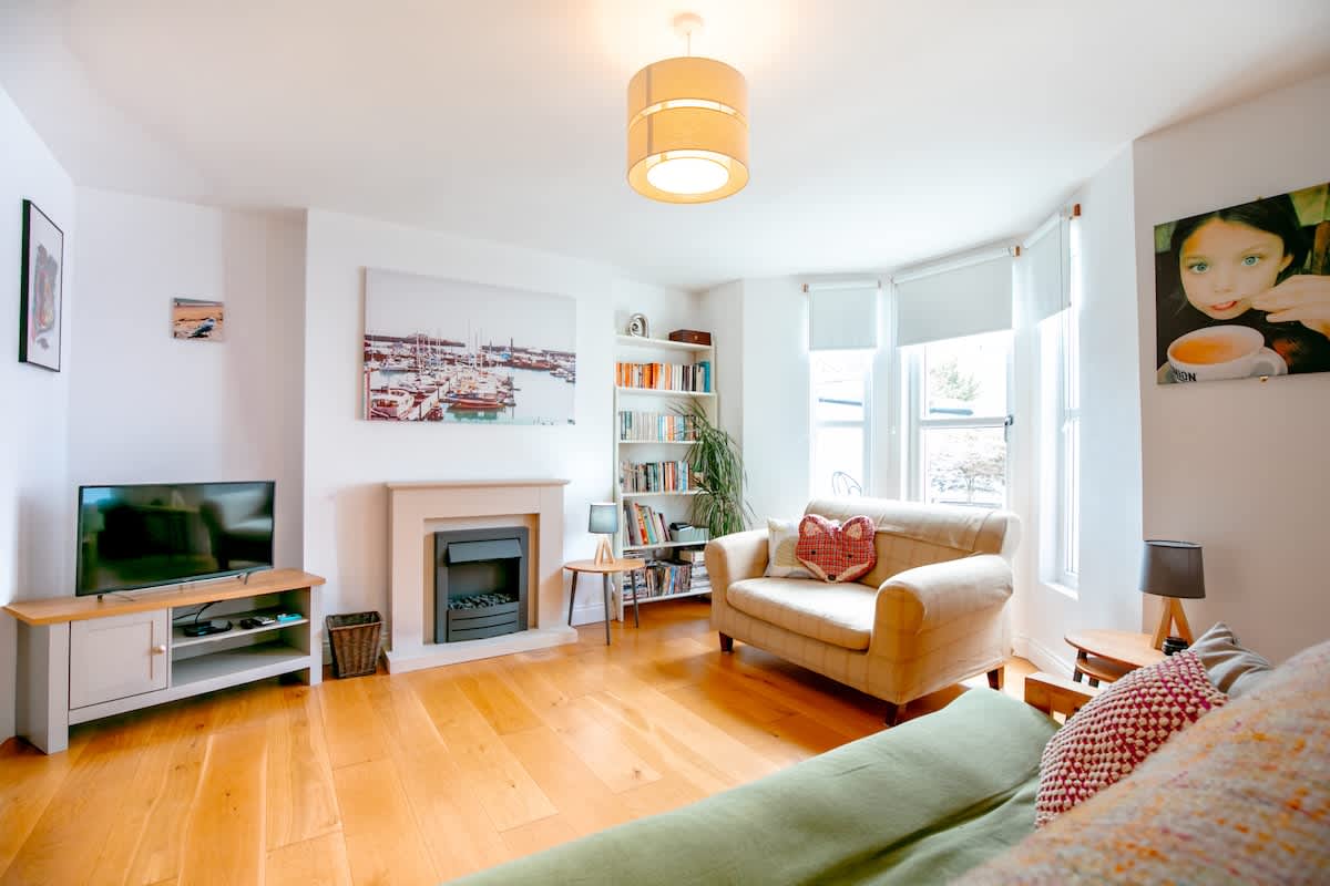 The living room in our Ramsgate flat