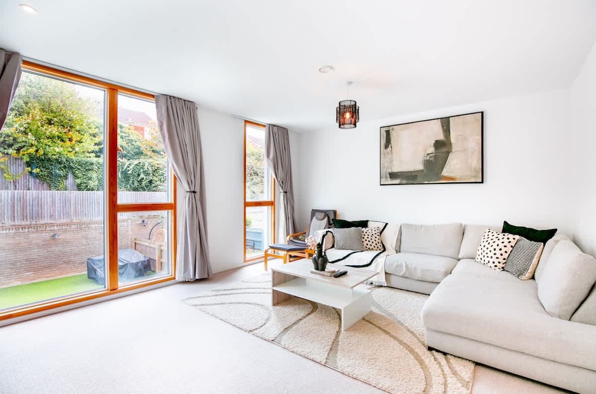 Open living room in one of our homes in Chatham