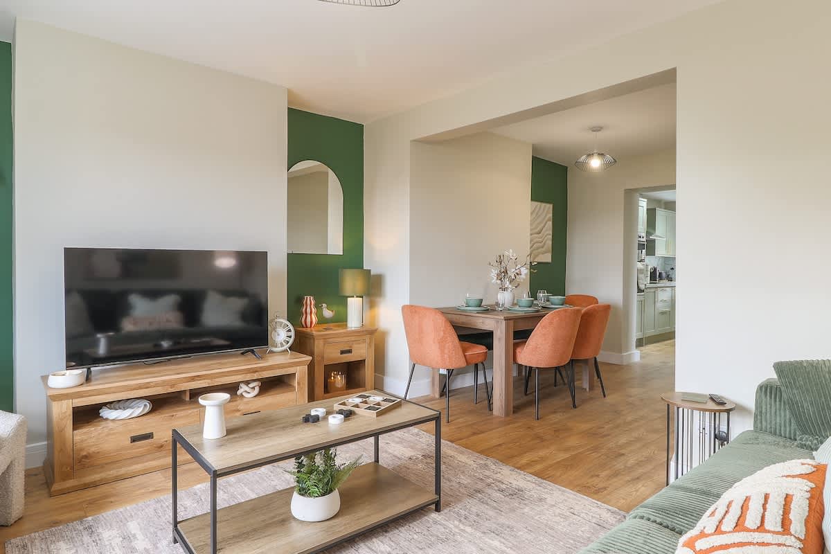 The living room in one of our Aberdare houses