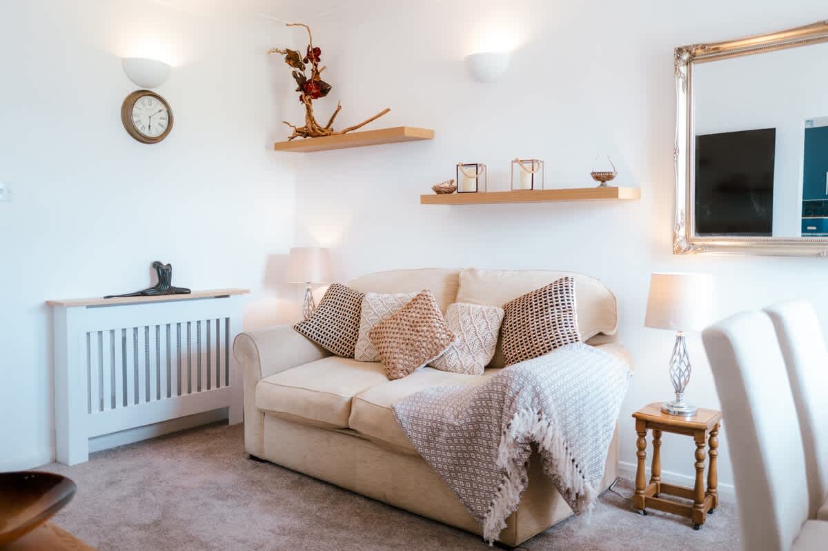 The living room in our Herne Bay flat