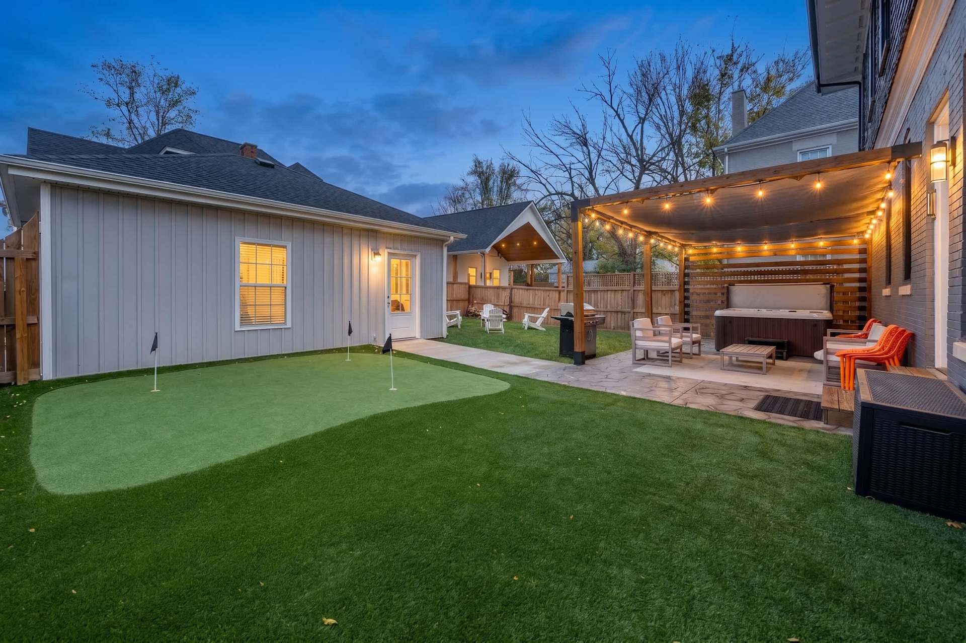 Work on your short game on the private putting green - real turf in your own backyard means the golf trip starts the second you arrive.