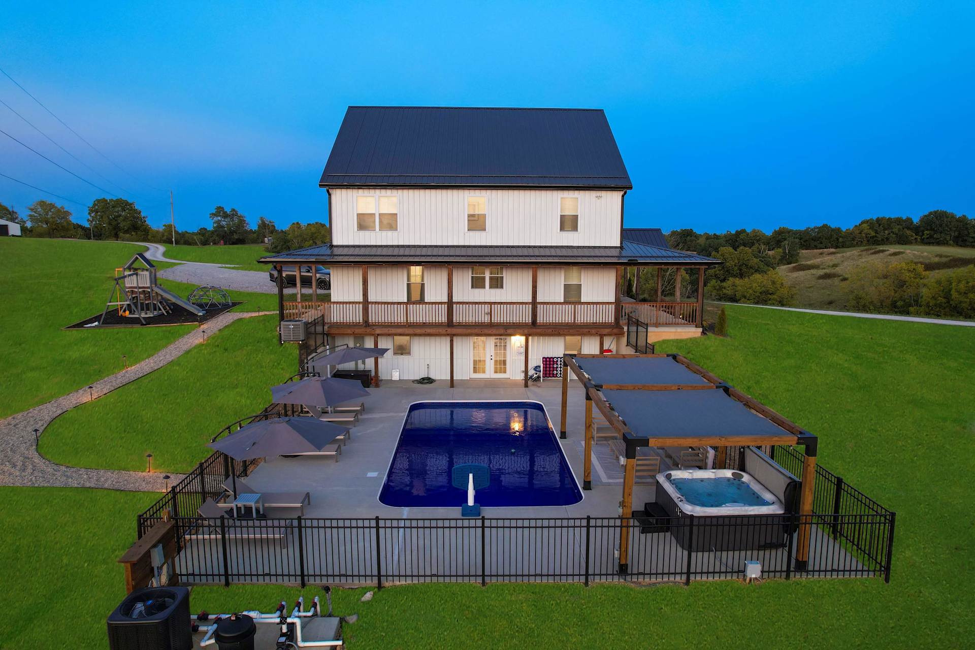 Fourteen acres, one family, zero shared walls. You can see why people come back.