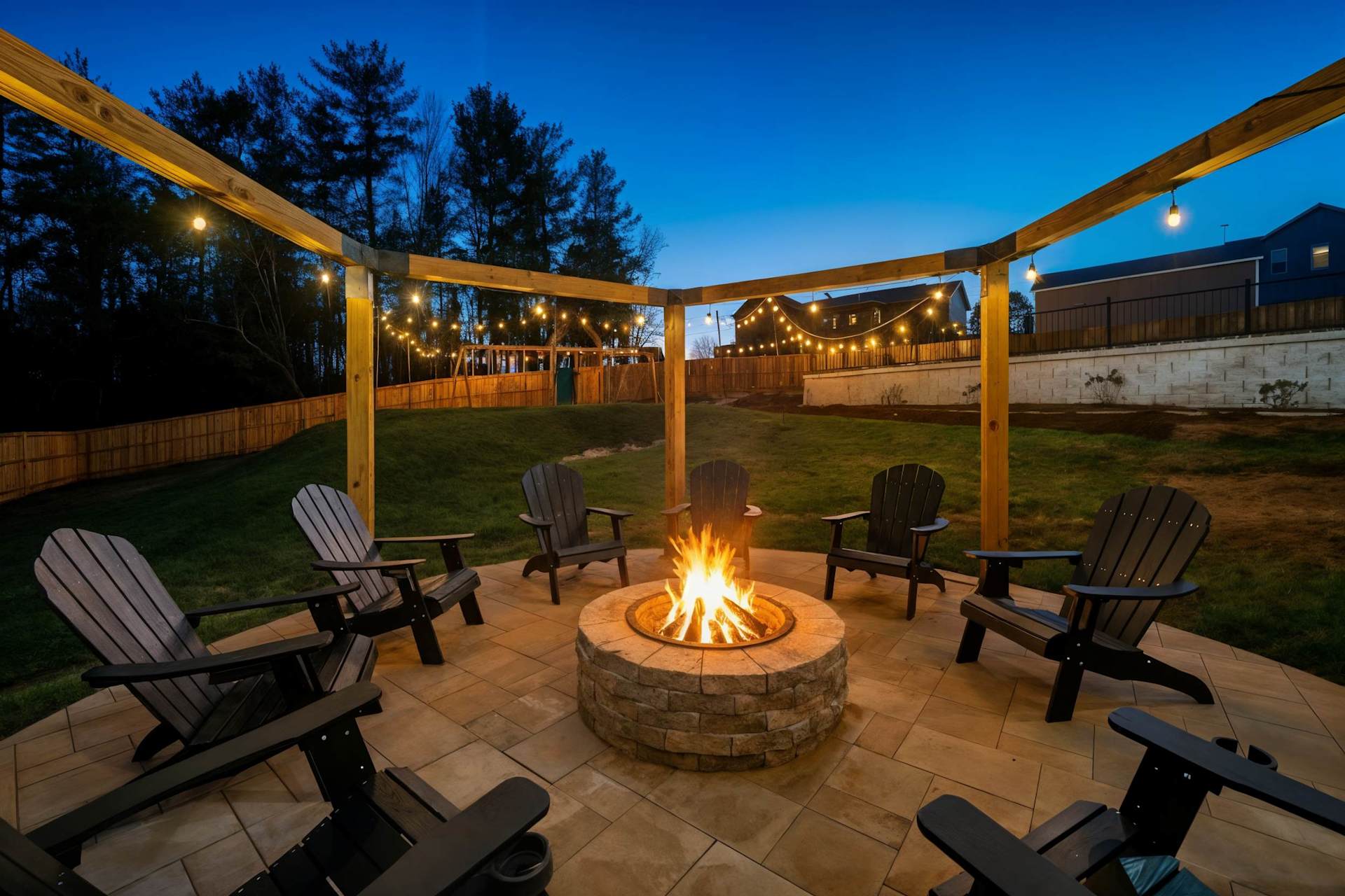 Gather around the custom fire pit once the sun drops, drinks in hand under the string lights. This is where the best conversations of the trip happen.