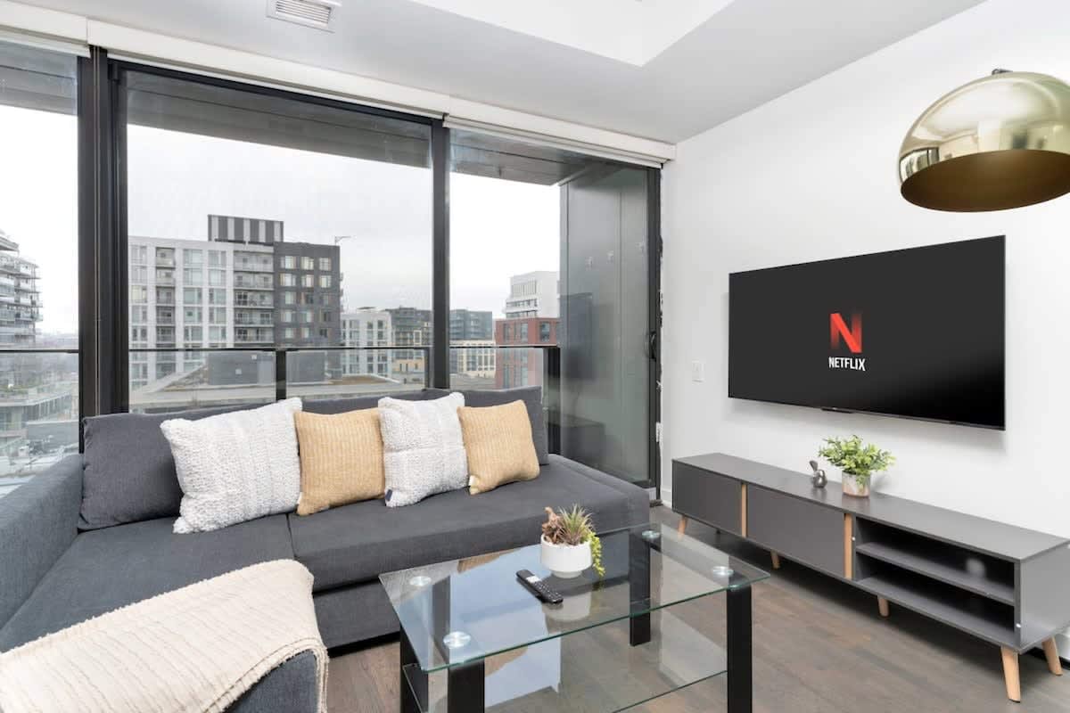 Chic downtown condo with patio Stylish 1BR retreat-hero-photo