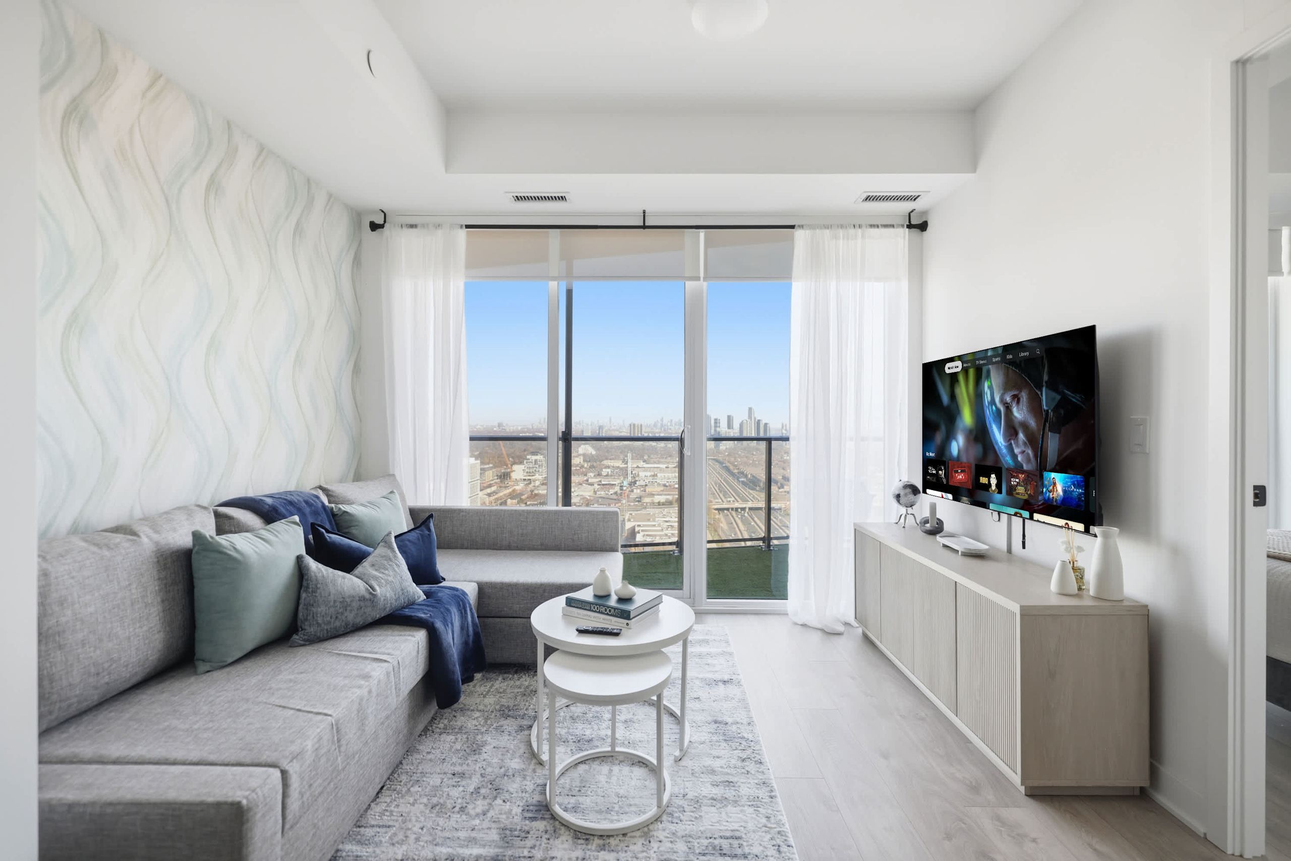 Bright Condo Retreat, Skyline Views & Balcony!-hero-photo