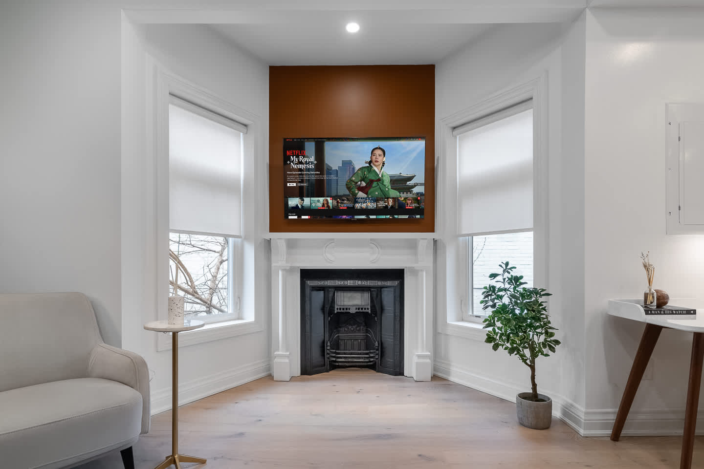 Designer 2BR Apt Fireplace & Movie Nights!-hero-photo