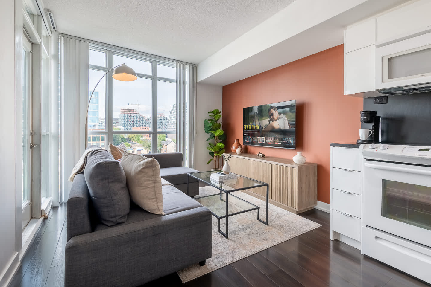 Sleek 1BR Den City Place Oasis w Balcony & TV-hero-photo