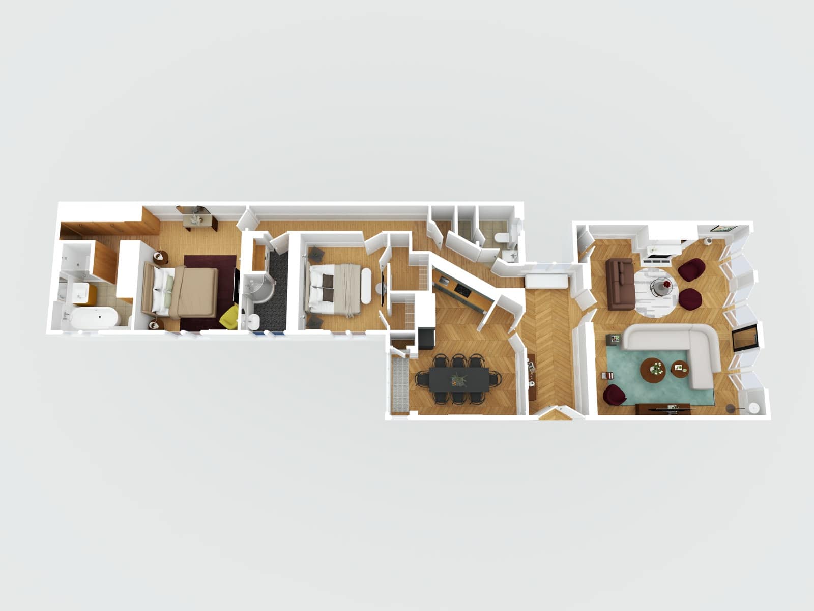 Refined Montaigne 2BR Suite 6P - 26