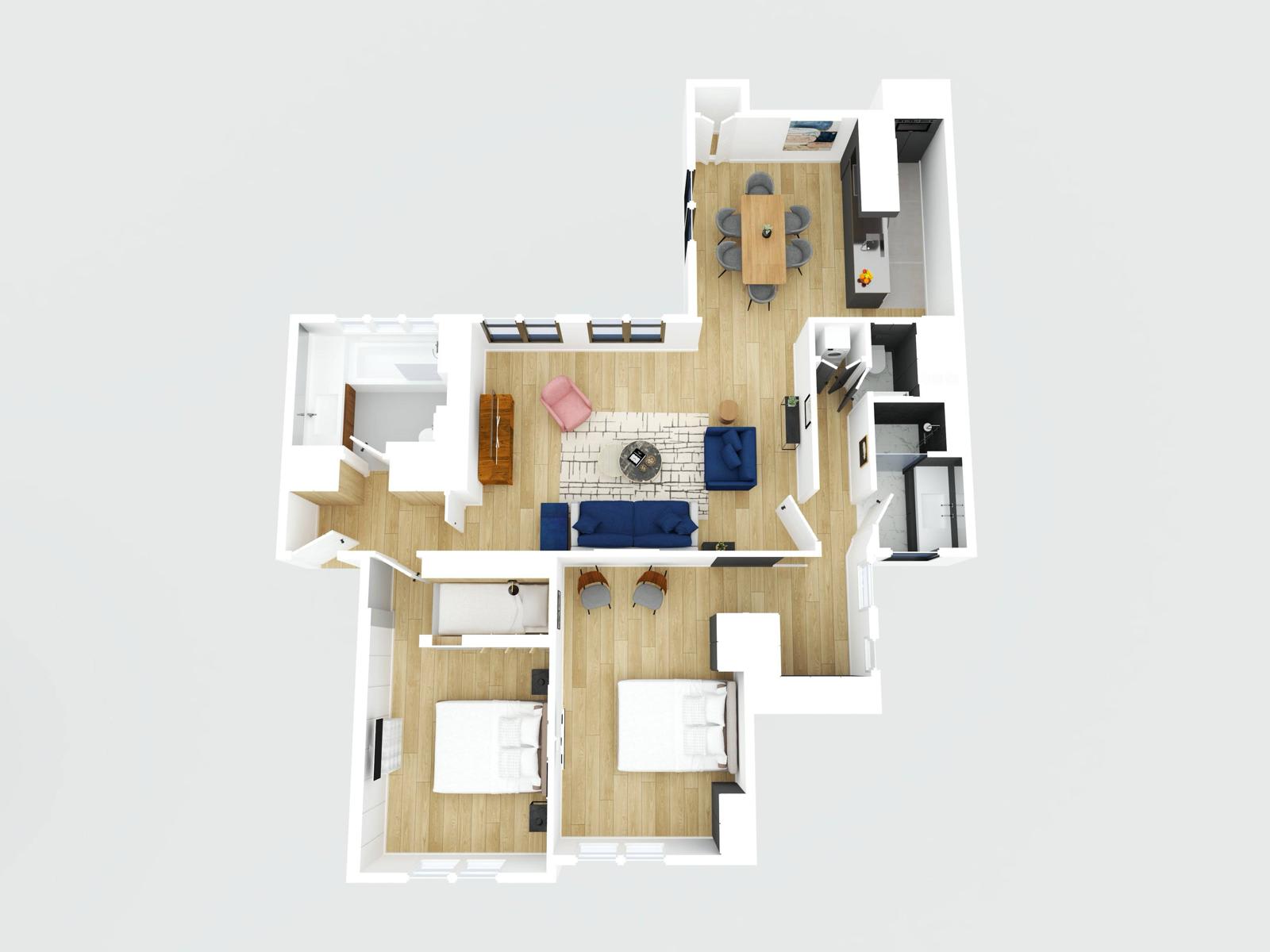 Classy Montaigne 2BR Suite 7P — 18