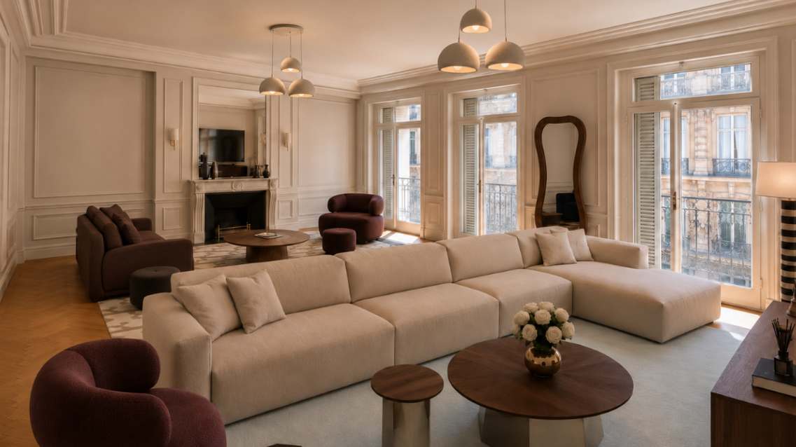 Refined Montaigne 2BR Suite 6P - 1