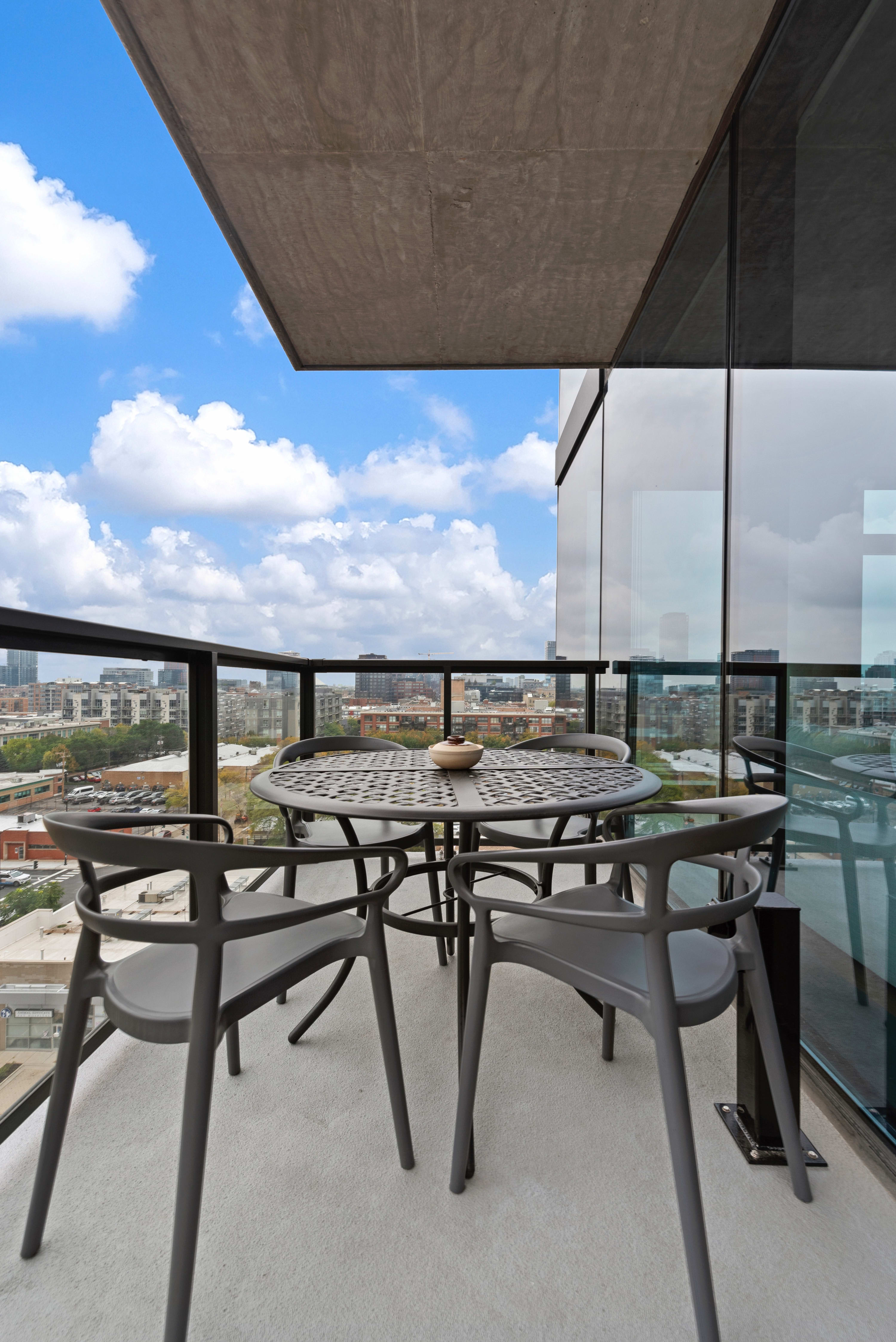 Open Living Balcony · West Loop 2BR Sleeps 5 interior 5