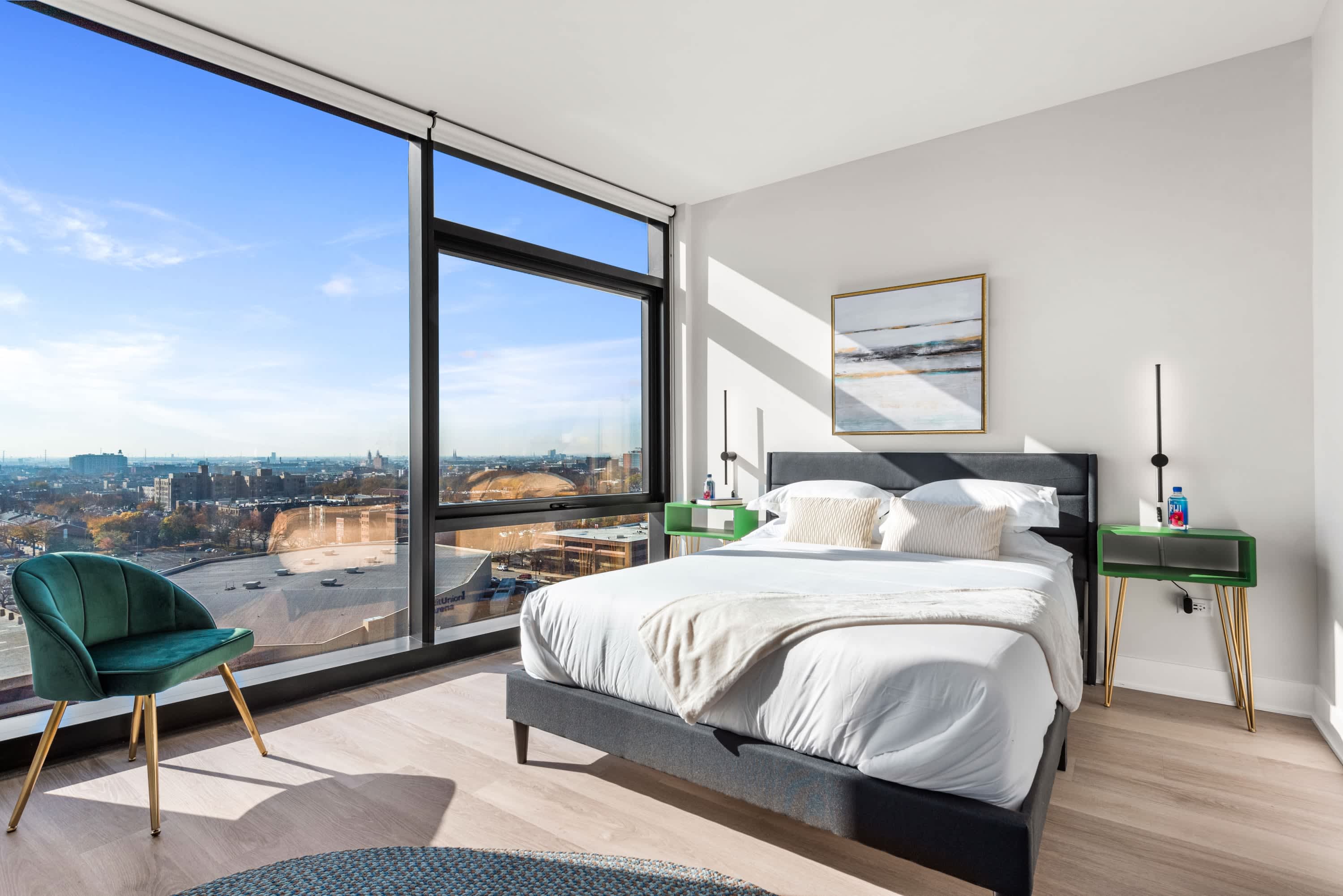 West Loop Scenic Views + Private Balcony Retreat interior 3