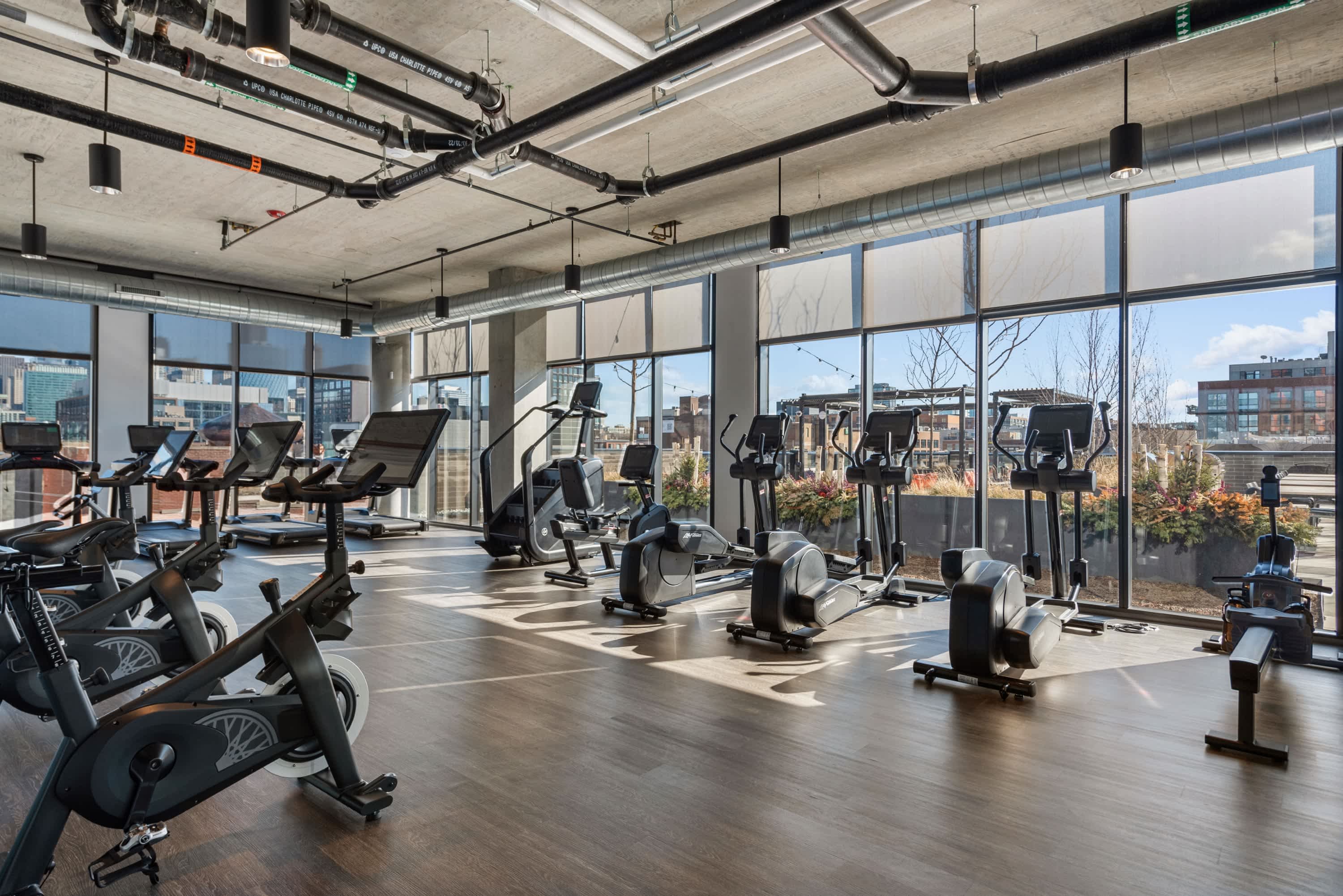 Sky-High 2BR w/ Gym & City Views interior 4
