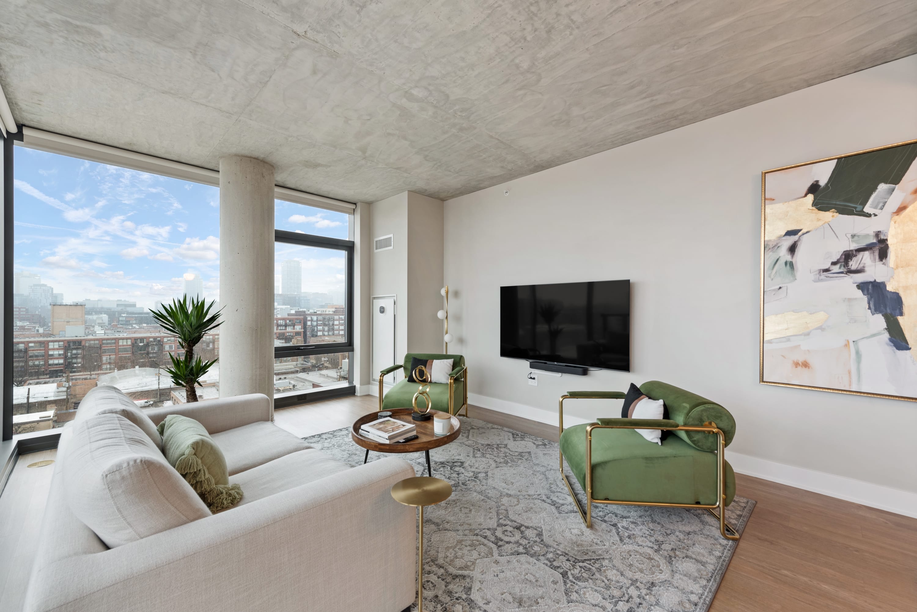 Open Living Balcony · West Loop 2BR Sleeps 5 interior 2