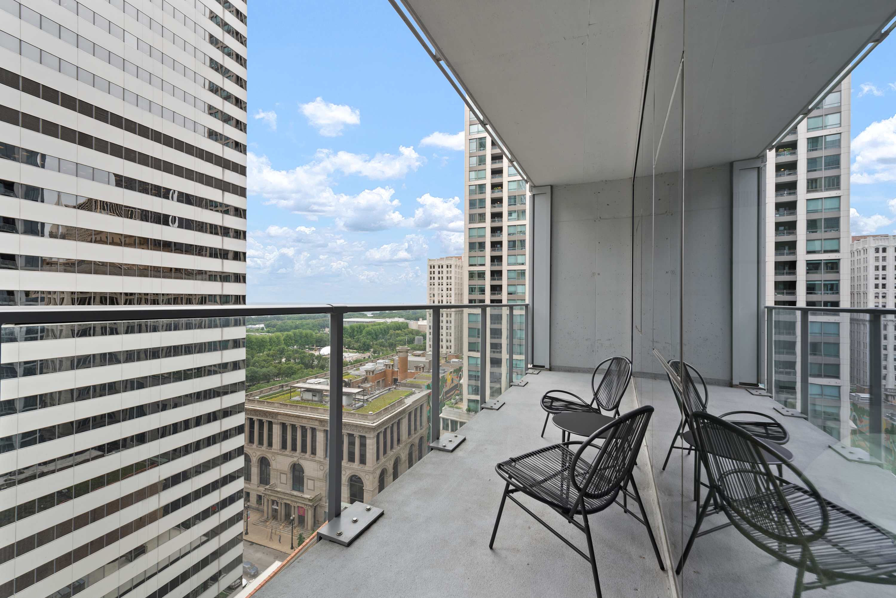 Elevated 2BR Retreat + Balcony with Bean Views interior 3