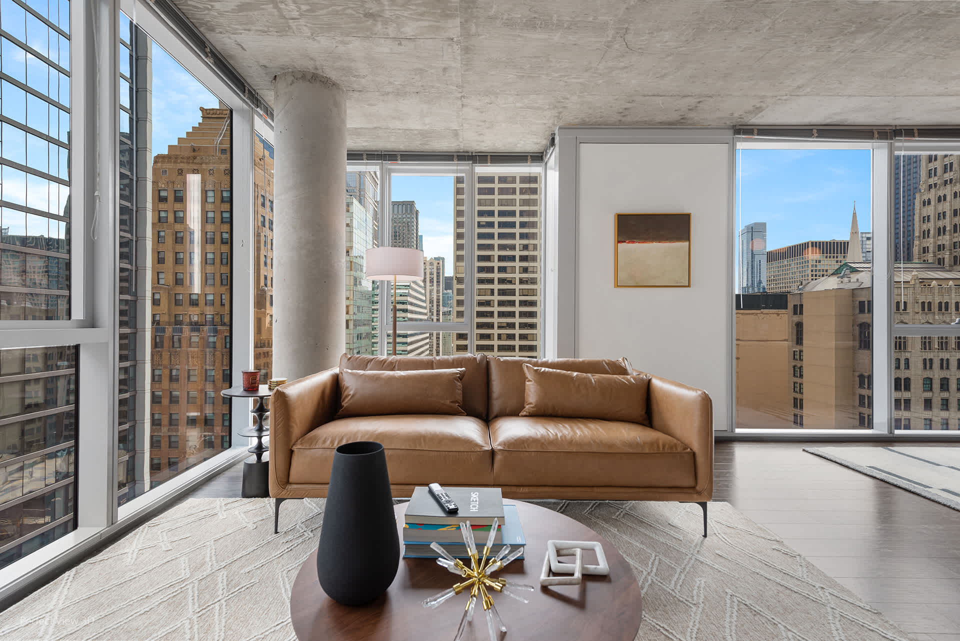 Spacious 3BR 2BA Haven City Views Steps to MagMile