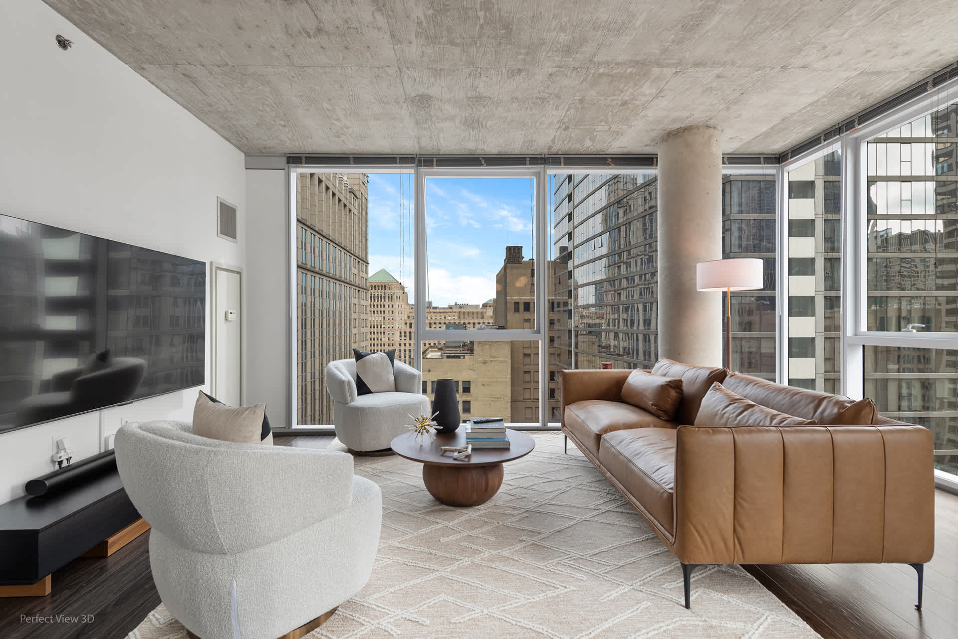 Spacious 3BR 2BA Haven City Views Steps to MagMile interior 5