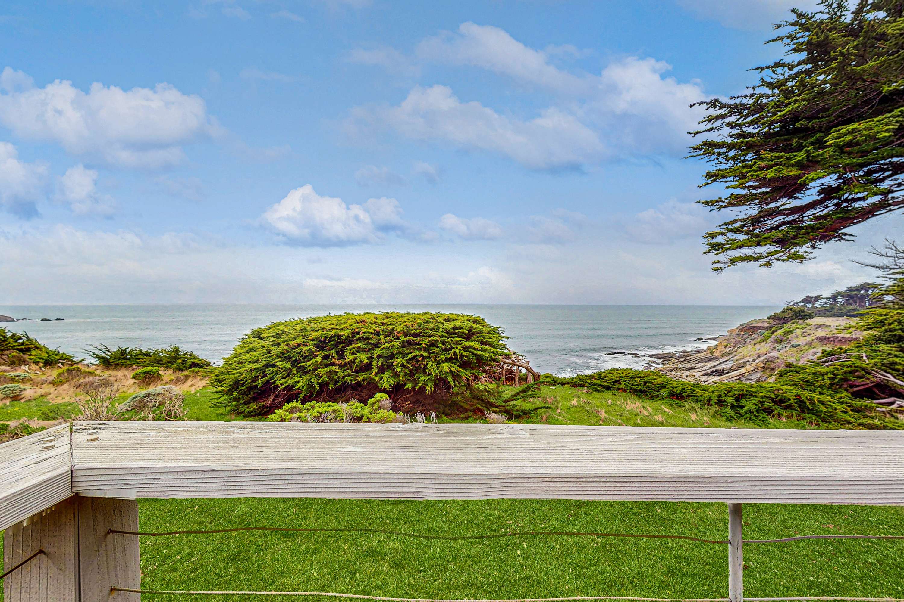Gaze at the stunning ocean view from your outdoor sanctuary, where nature's beauty is just a glance away.
