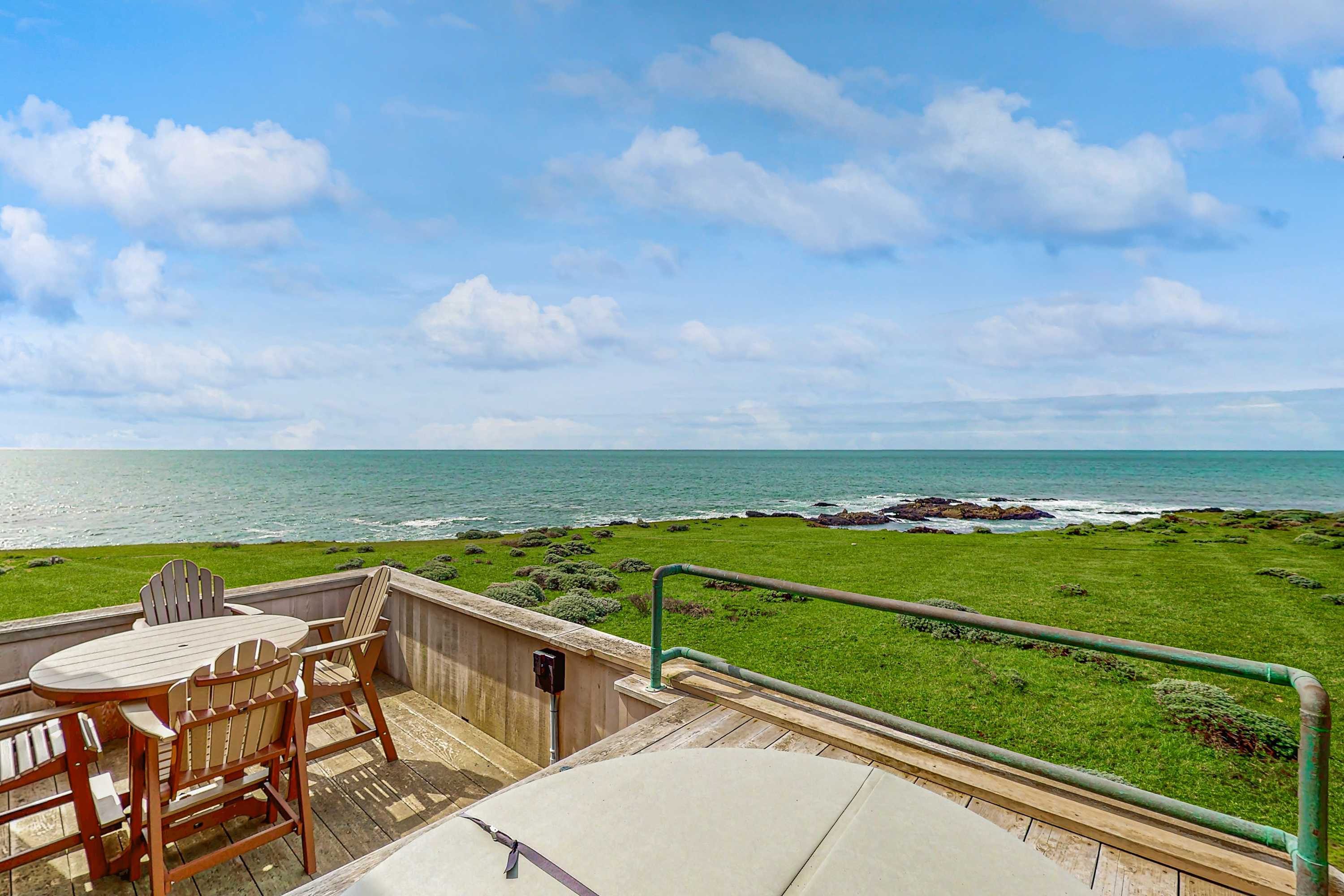 Step onto the deck to savor the fresh coastal air and panoramic ocean views—your private retreat awaits.