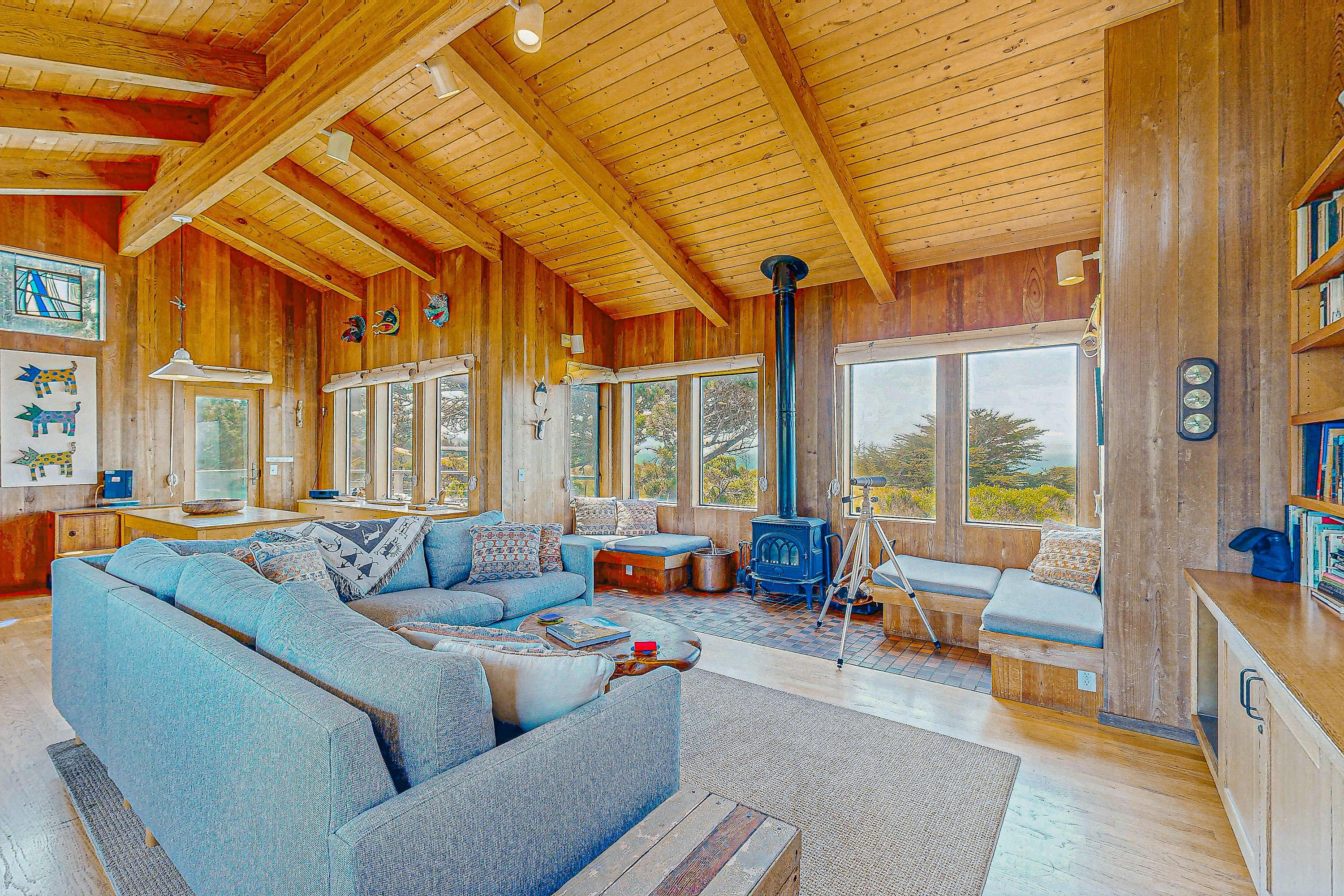 Morning light fills the living room, inviting you to unwind with a book or enjoy the company of loved ones.