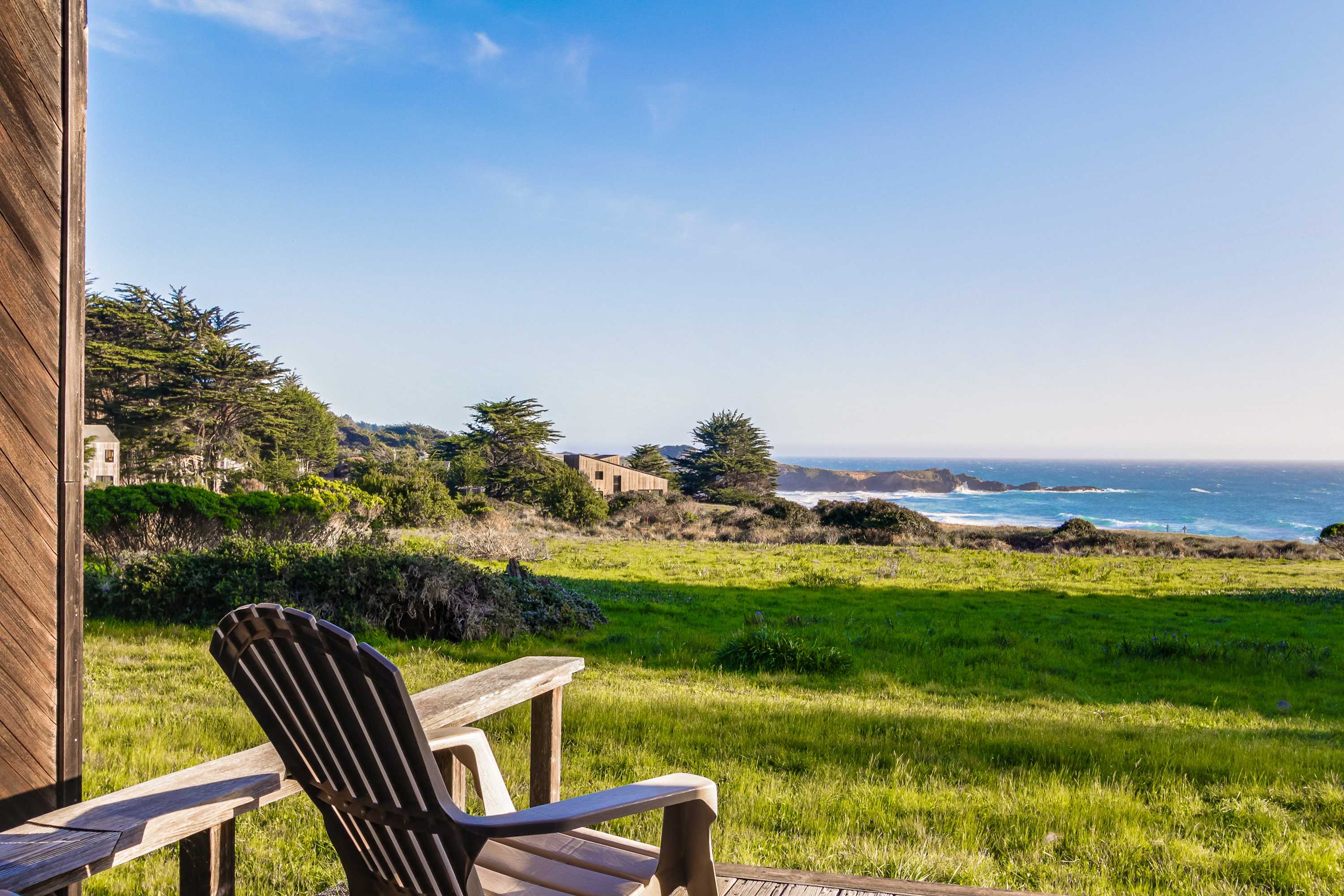 Gaze out over the stunning coastline from your outdoor seating, where every sunset becomes a cherished memory.