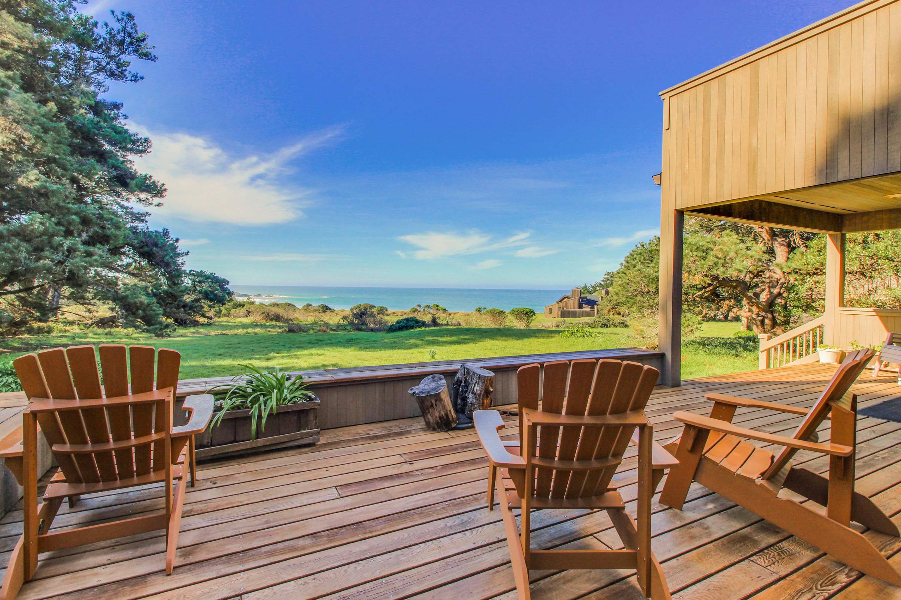 Step onto the expansive deck and sip your morning coffee while soaking in the breathtaking ocean views.