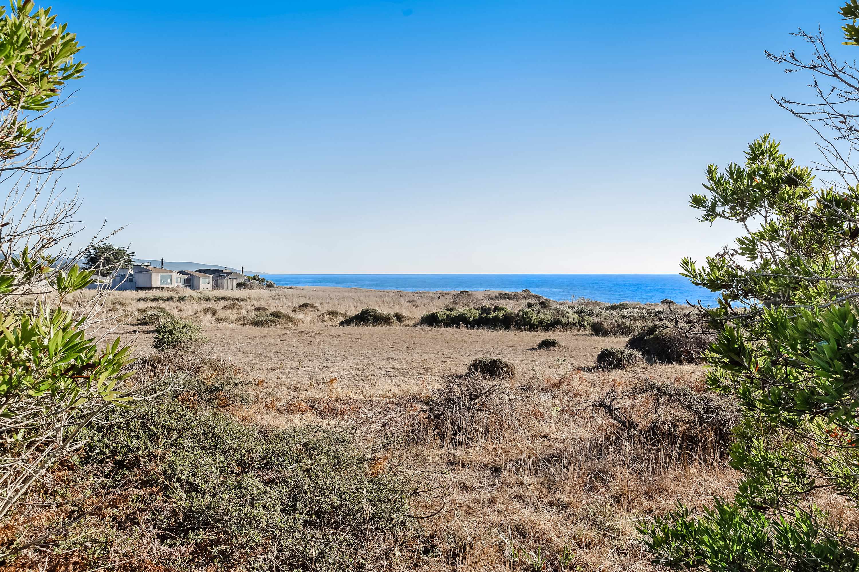 Gaze across the expansive landscape from this vantage point, where the beauty of the Sea Ranch coast unfolds before you.