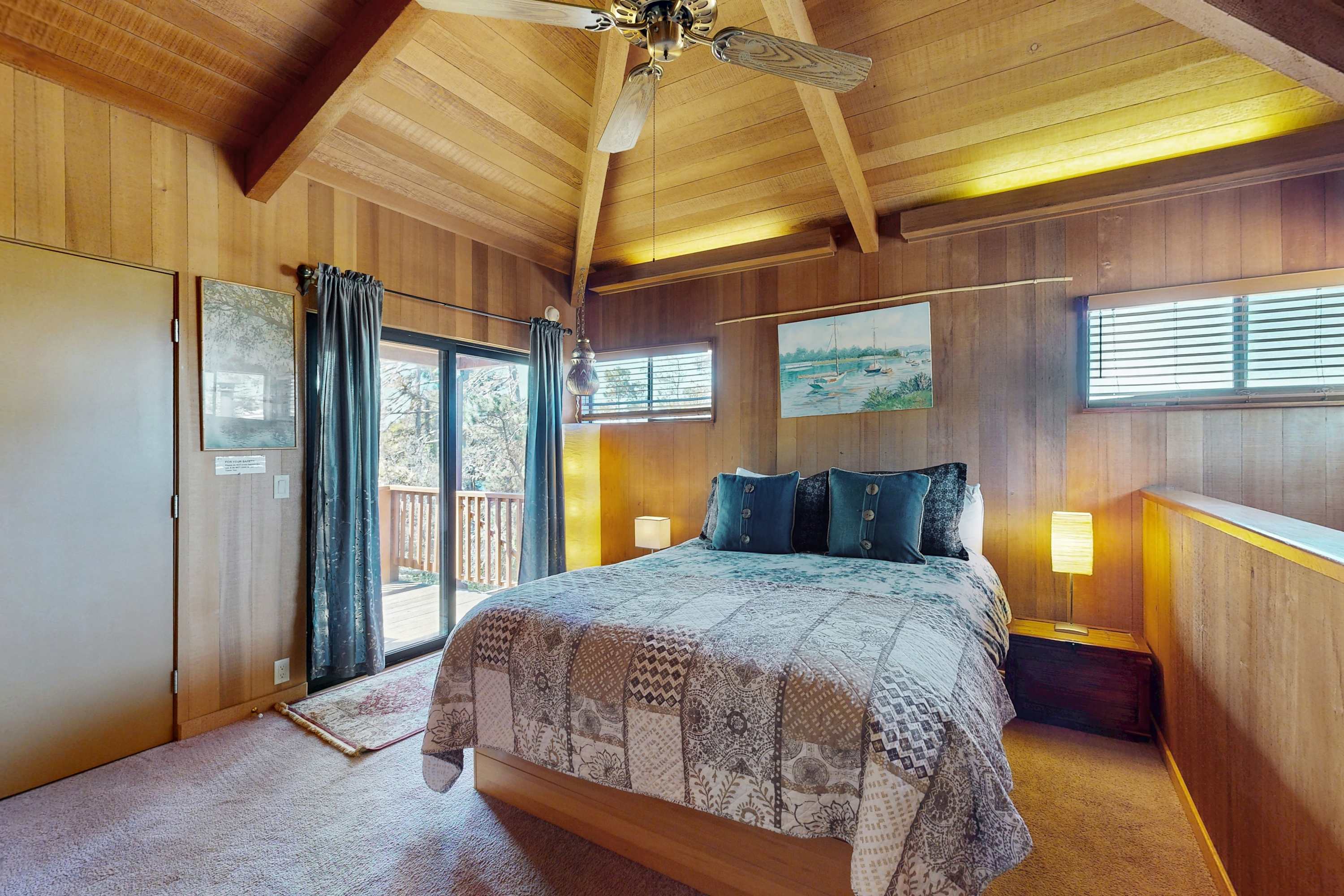 Retreat to the tranquil master bedroom, where morning light spills in and invites you to unwind with ocean views just outside your door.
