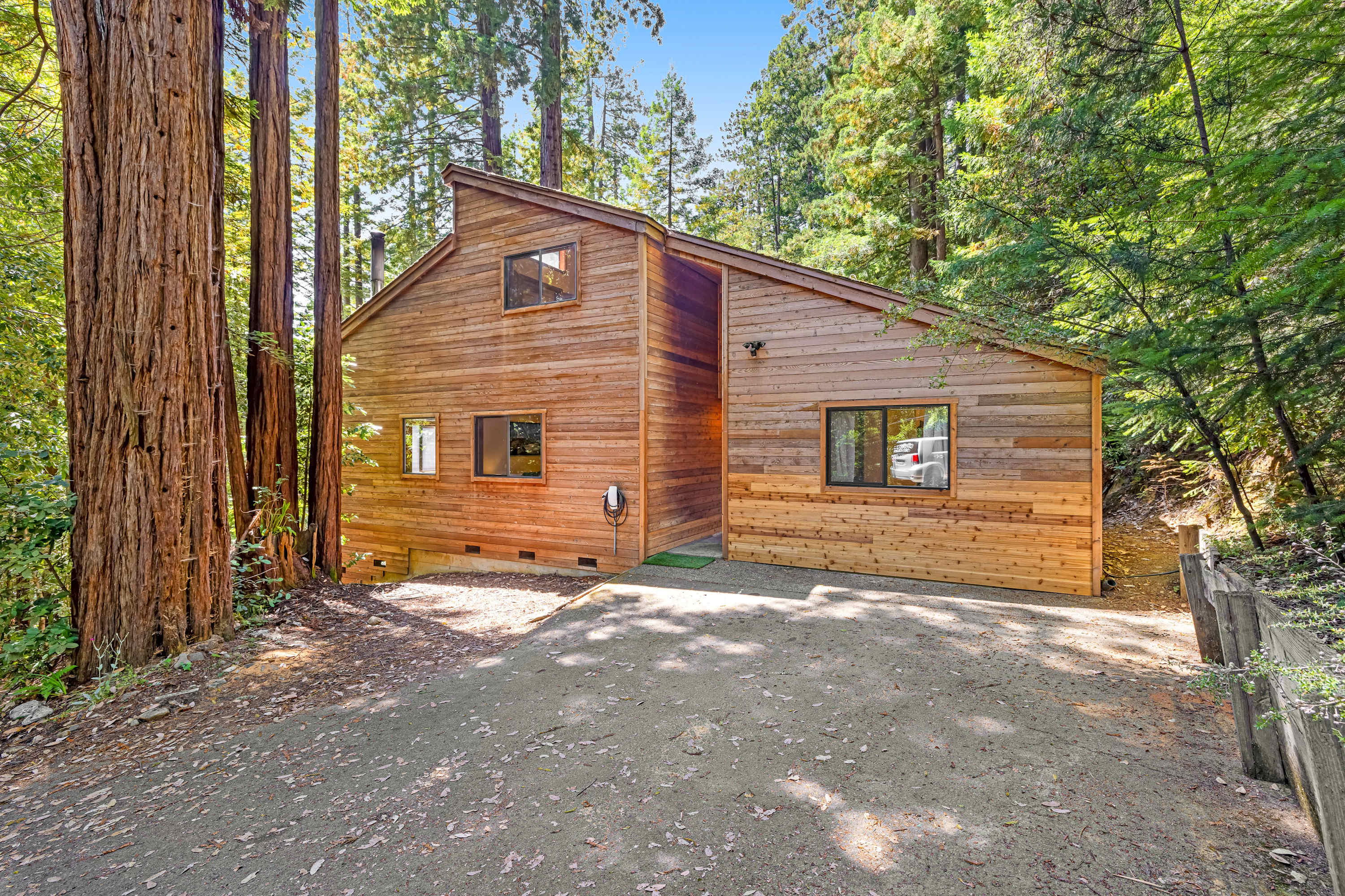 Nestled among the redwoods, Sequoia Sunset welcomes you with its charming wood exterior, inviting you to explore the beauty that surrounds.