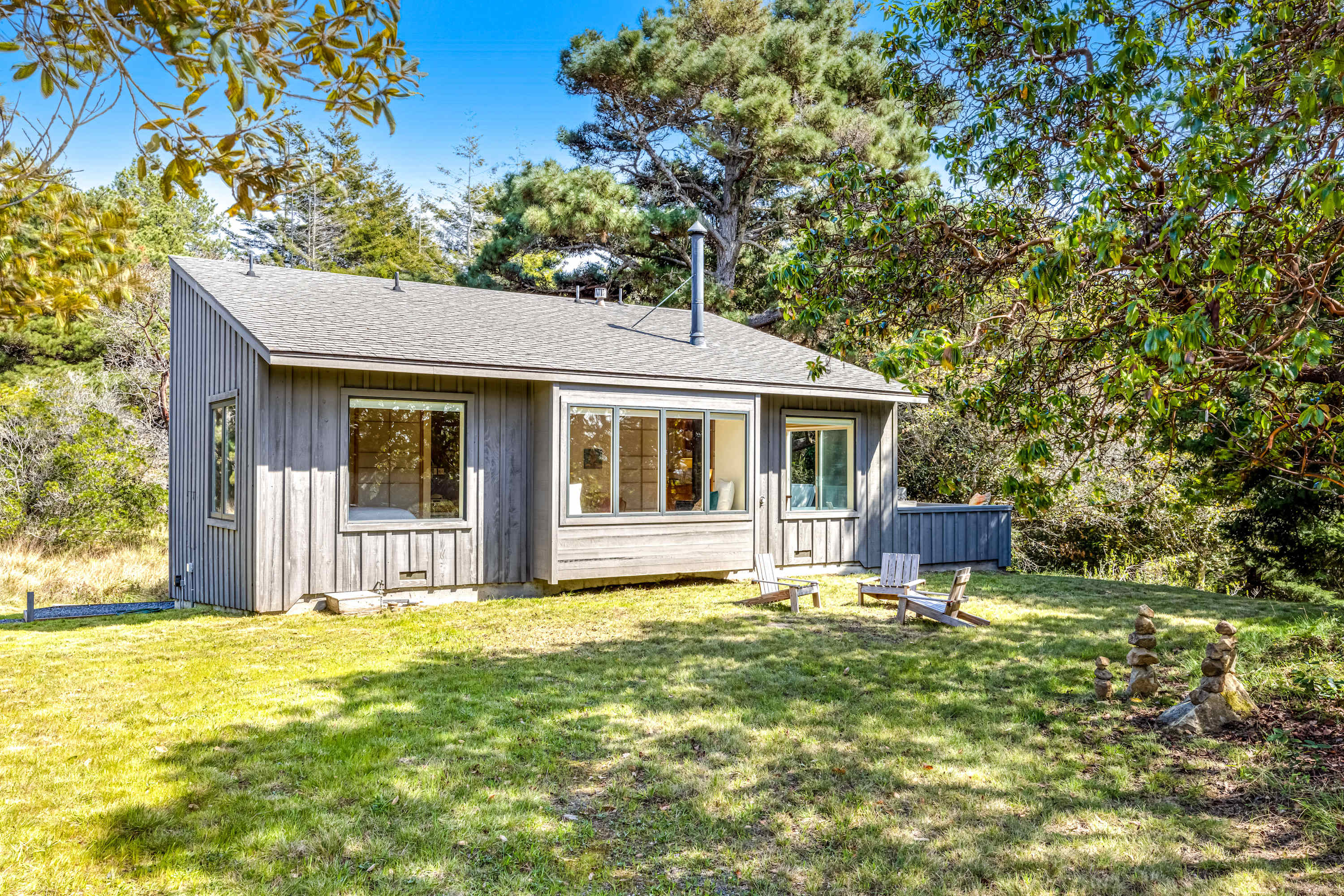 Welcome to Madrone Cottage, your serene retreat nestled within nature's embrace, perfect for a cozy getaway.