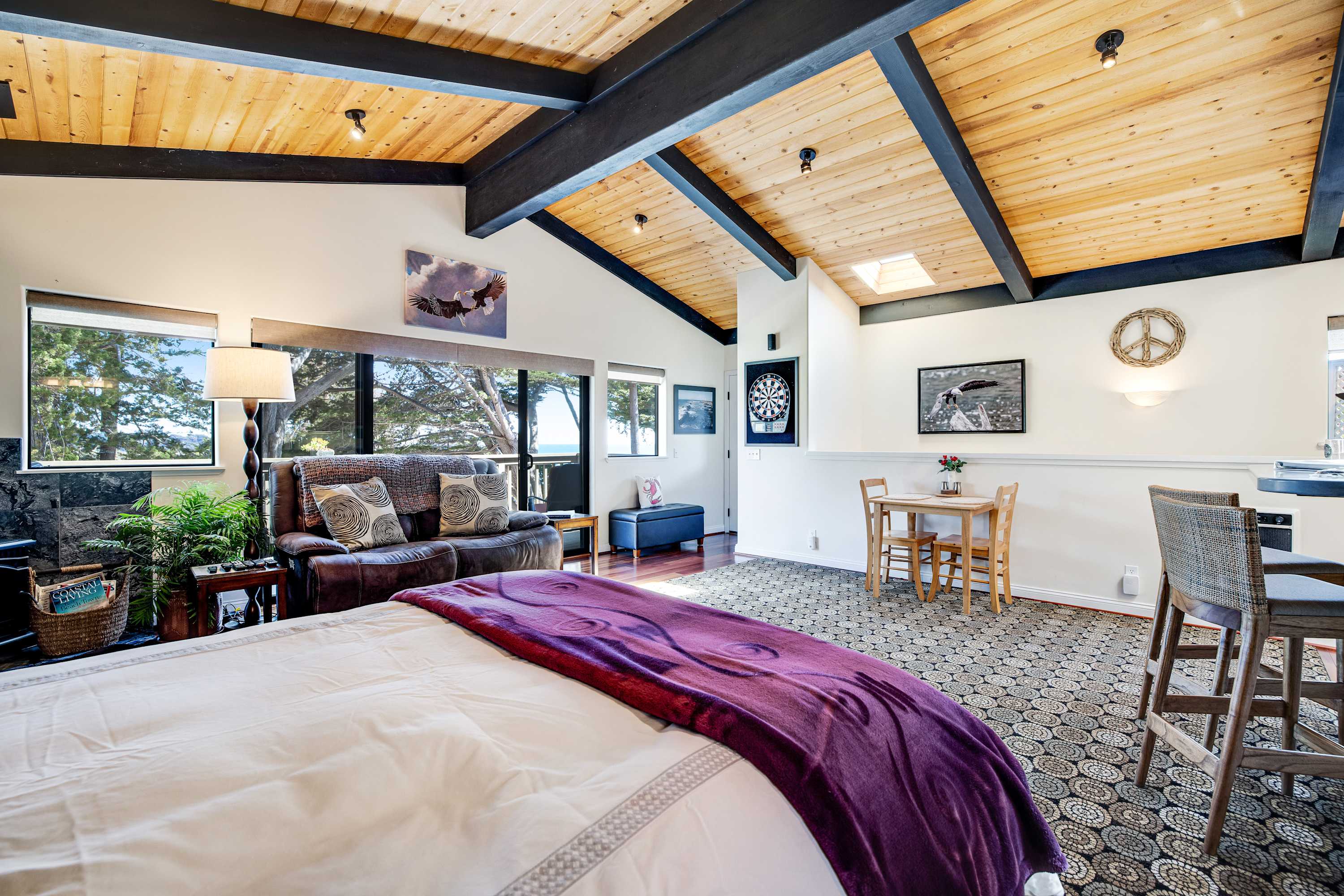 Awake to stunning views in this inviting master suite, where comfort and tranquility set the stage for rejuvenating mornings.