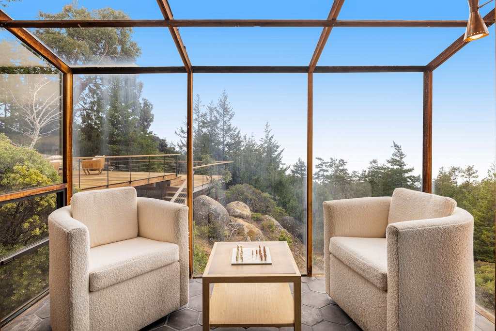 Sip your favorite drink in this serene outdoor space, where the gentle breeze and stunning vistas create a peaceful retreat.