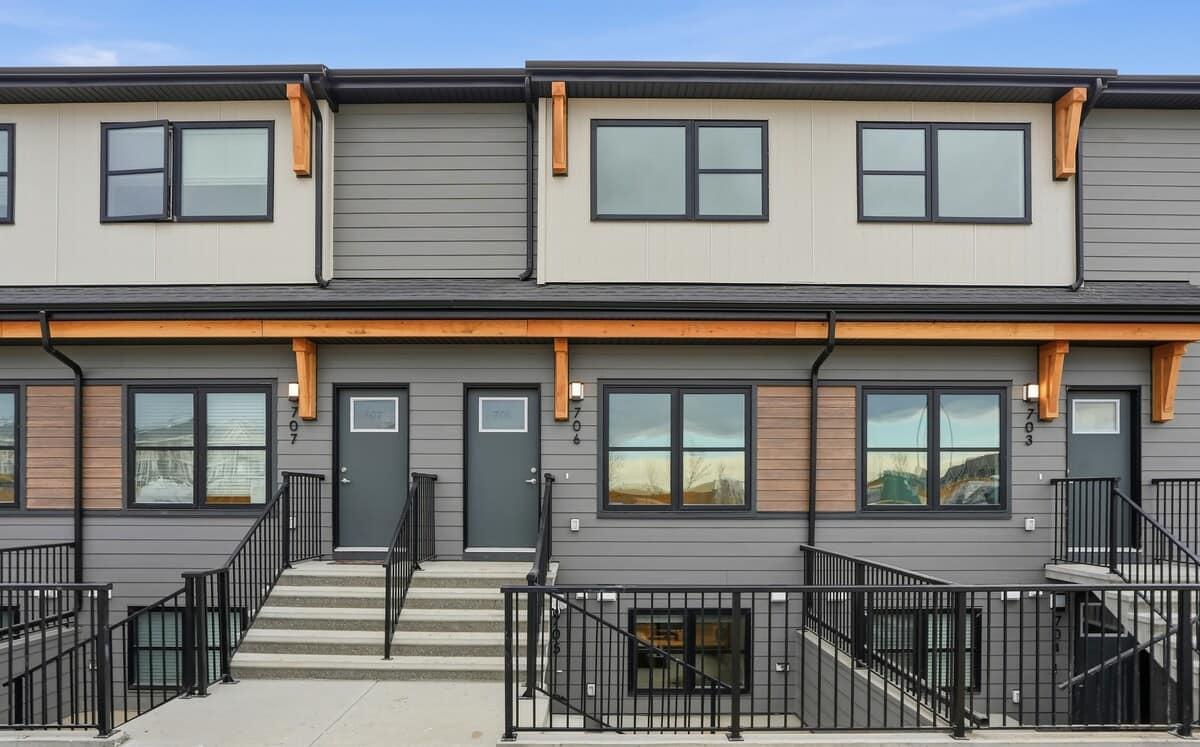 Exterior shot, unit is lower right suite