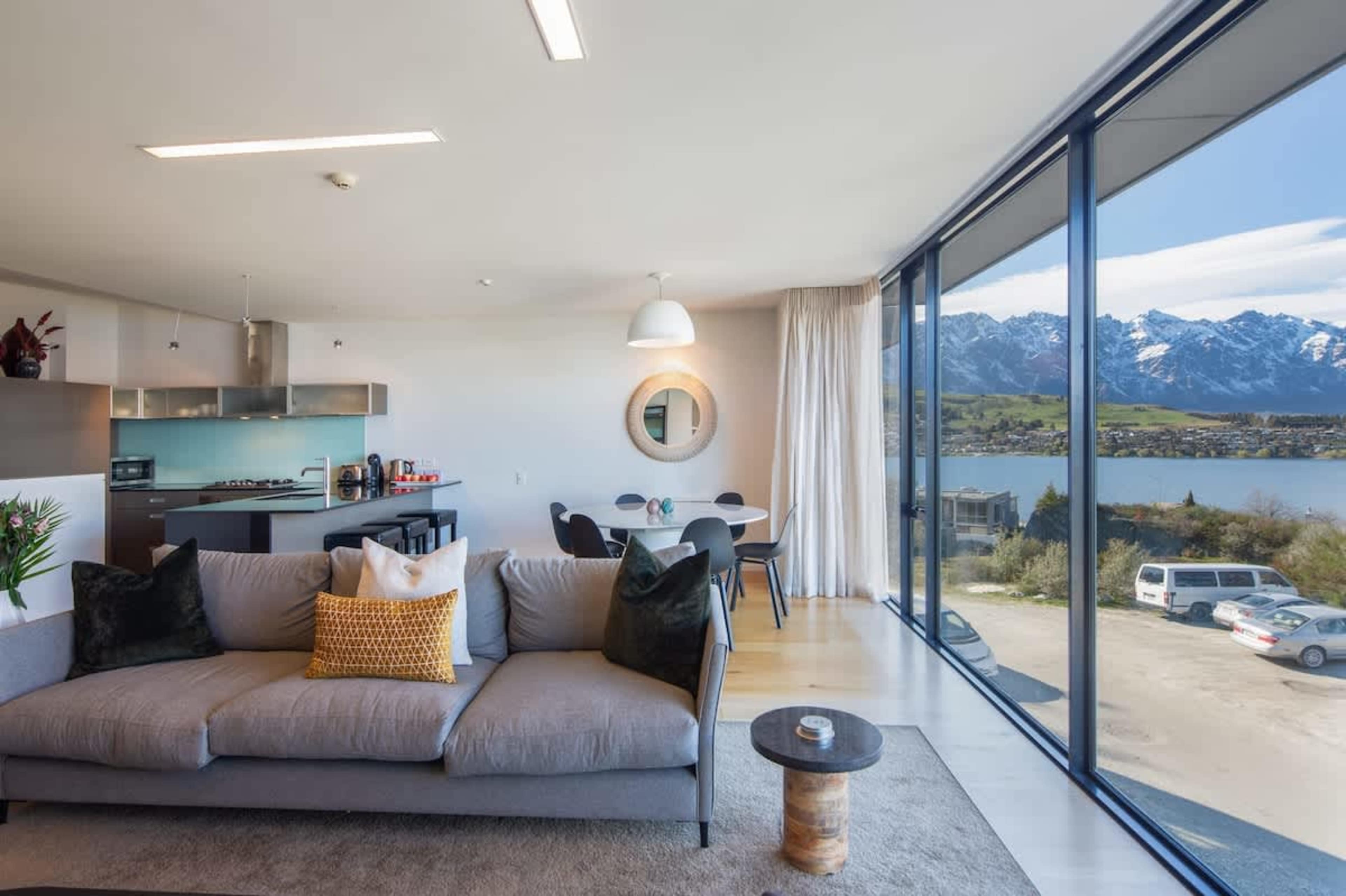 Enjoy breathtaking views from your lounge during your stay here