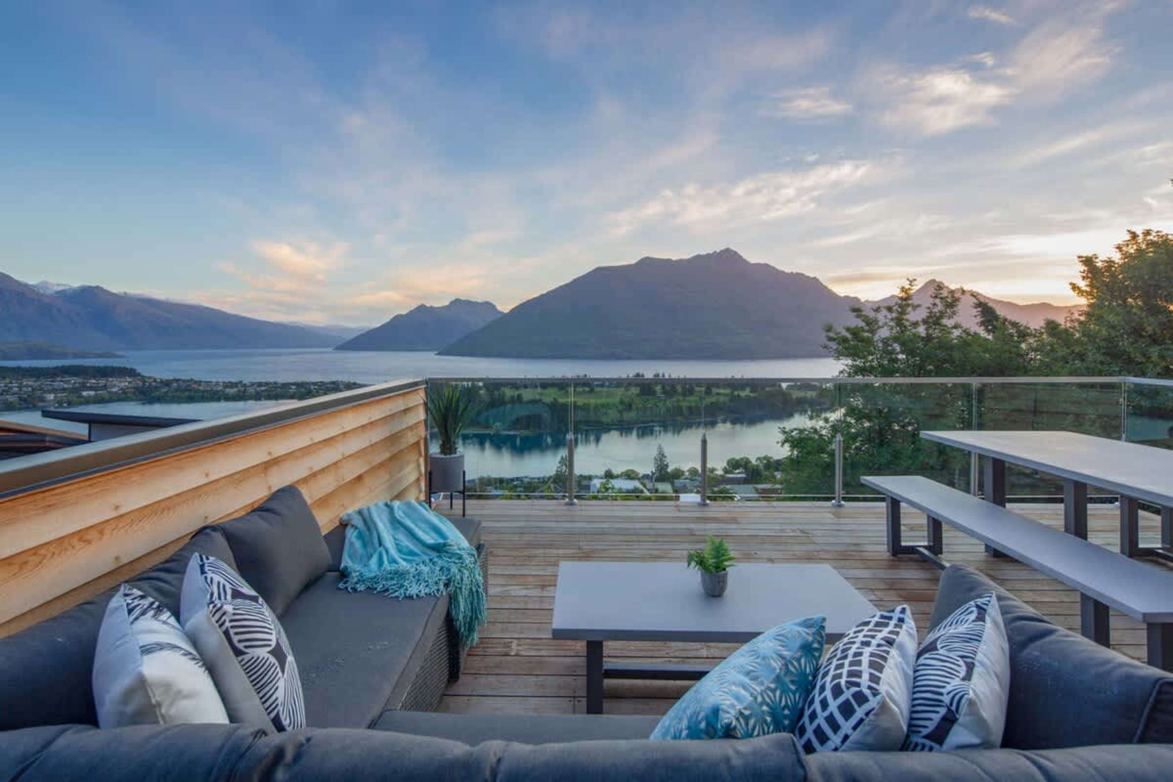 Relaxing Balcony with BBQ and Views
Step out onto this second balcony with a BBQ and breathtaking views of the lake and mountains. Whether dining or unwinding, it’s a peaceful retreat to enjoy the surrounding natural beauty.