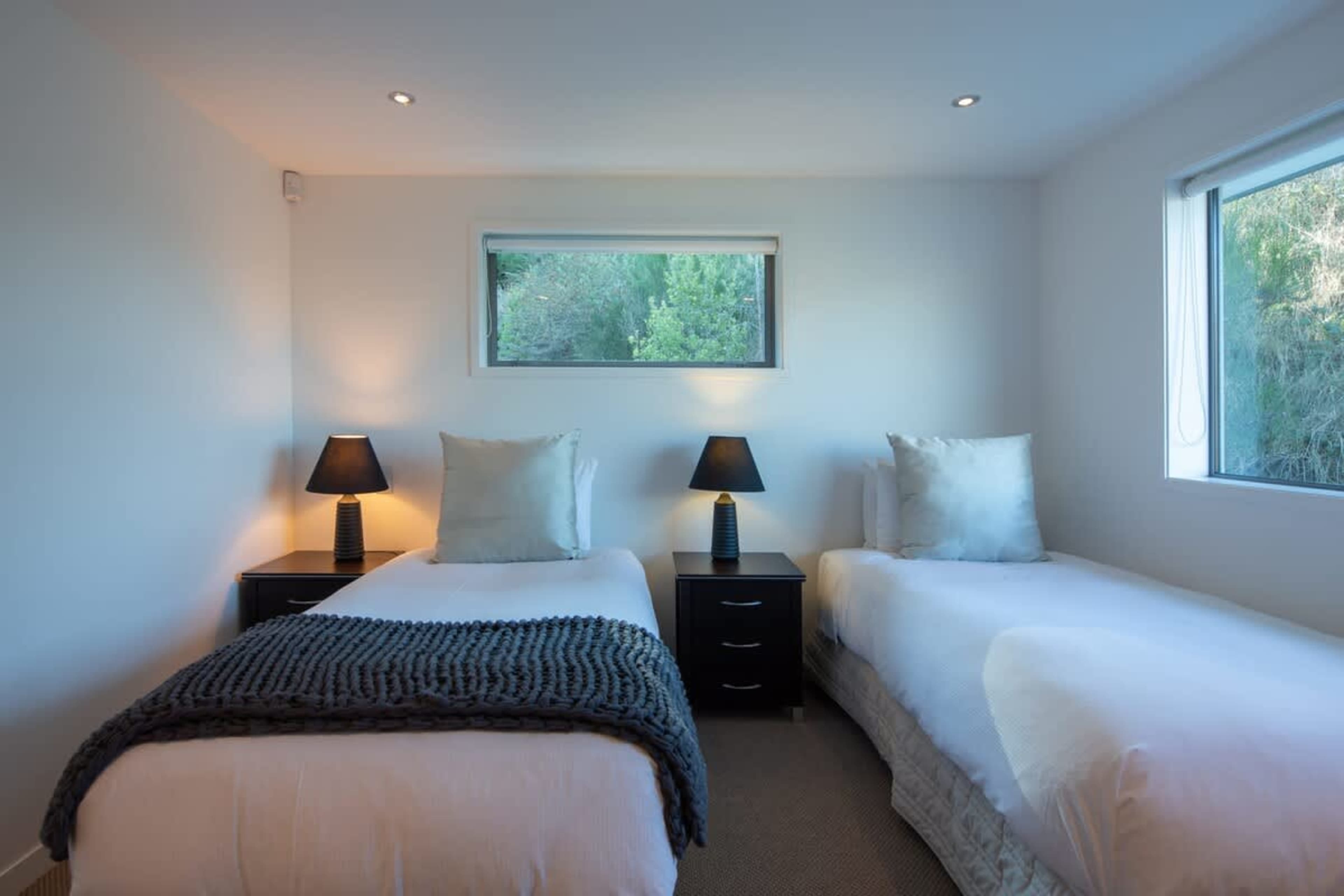 Versatile second Bedroom with Super King or King Singles – This stylish third bedroom offers flexibility with a luxurious super king bed that can easily be split into two comfortable king singles, catering to your specific needs.
